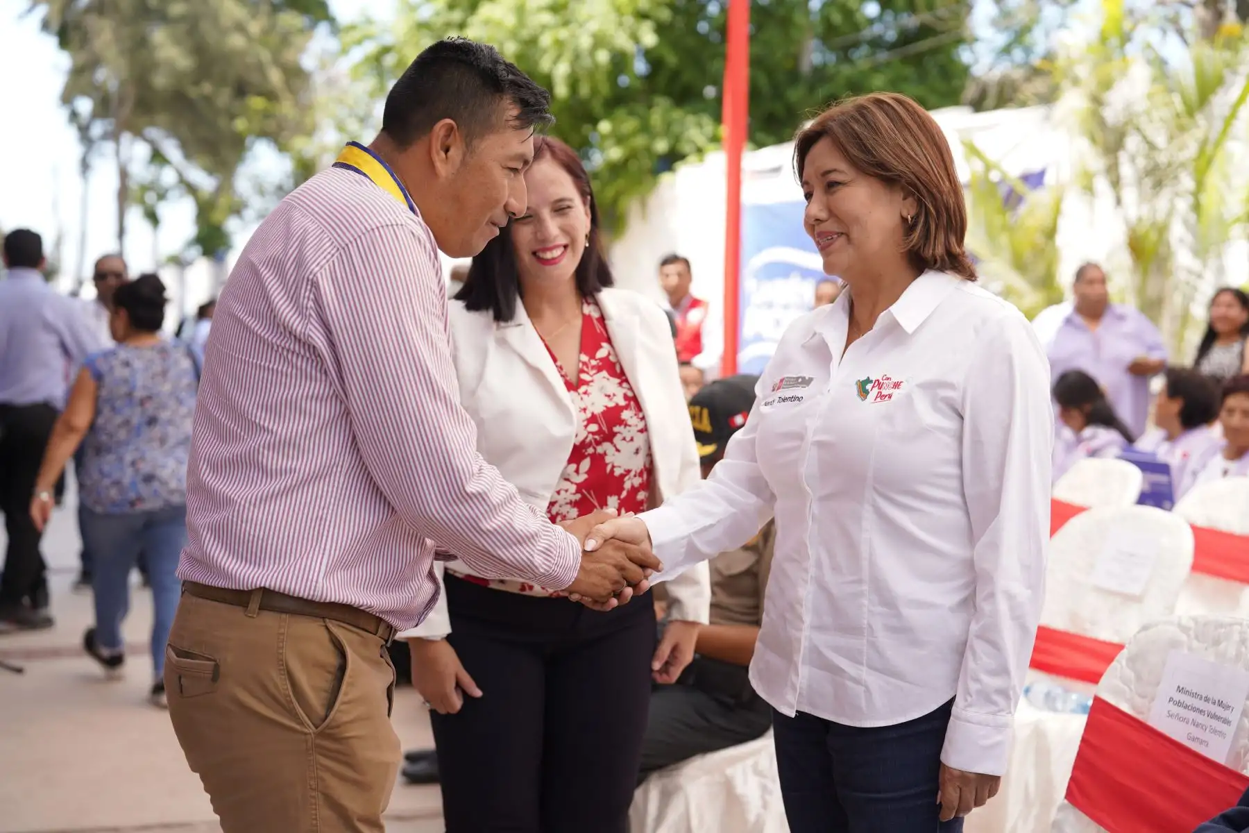 Ministra de la Mujer y Poblaciones Vulnerables, Nancy Tolentino, inauguró el Centro Emergencia Mujer (CEM) Cañete. Foto: ANDINA/ MIMP Perú