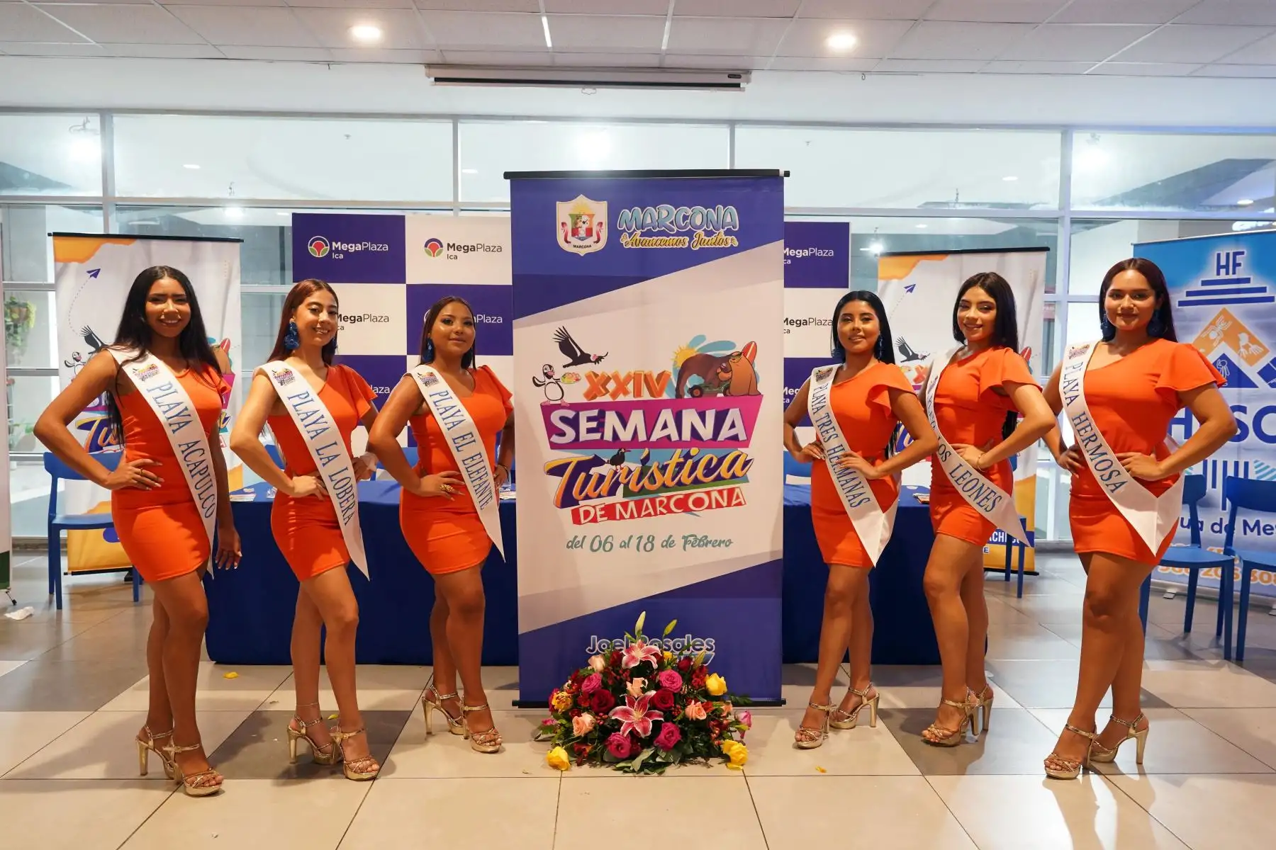 Con la exhibición de estampas peruanas y presentación de seis candidatas, el distrito de Marcona, ubicado en la provincia de Nasca, región Ica, anunció la programación de su XXIV Semana Turística.ANDINA/Genry Bautista