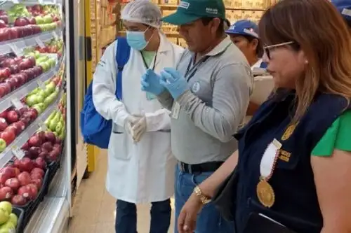 En ambos establecimientos comerciales se recogieron muestras de verduras y frutas para su posterior análisis en los laboratorios del Servicio Nacional de Sanidad Agraria del Perú (Senasa) . Foto: ANDINA/Difusión