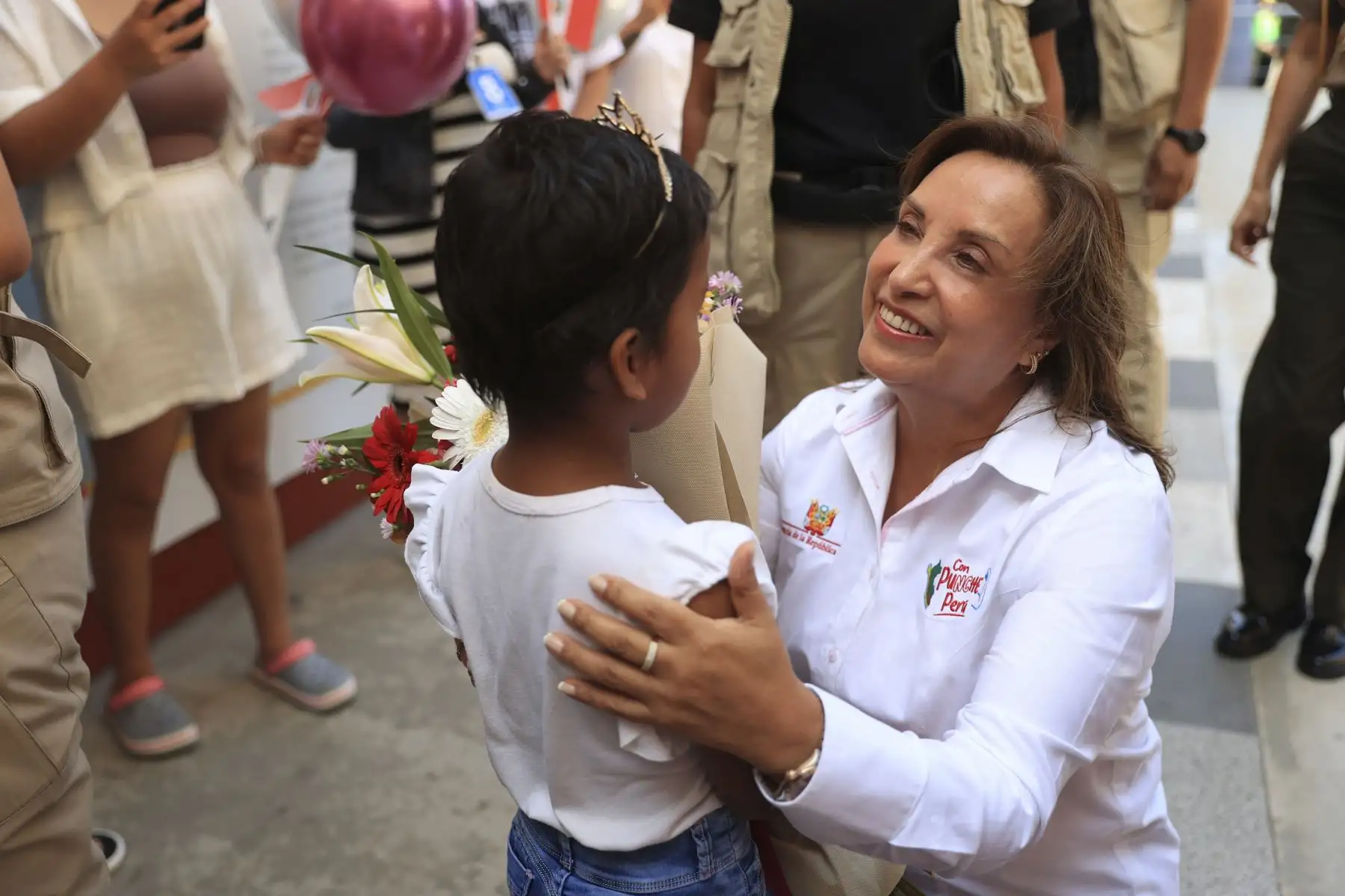Presidenta Dina Boluarte participó en la inauguración del tomógrafo espiral multicorte del INSN San Borja. Foto: ANDINA/ prensa Presidencia