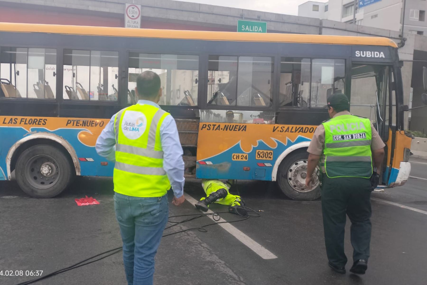 Accidente en Panamericana Sur. Foto: ANDINA/Policía Nacional.