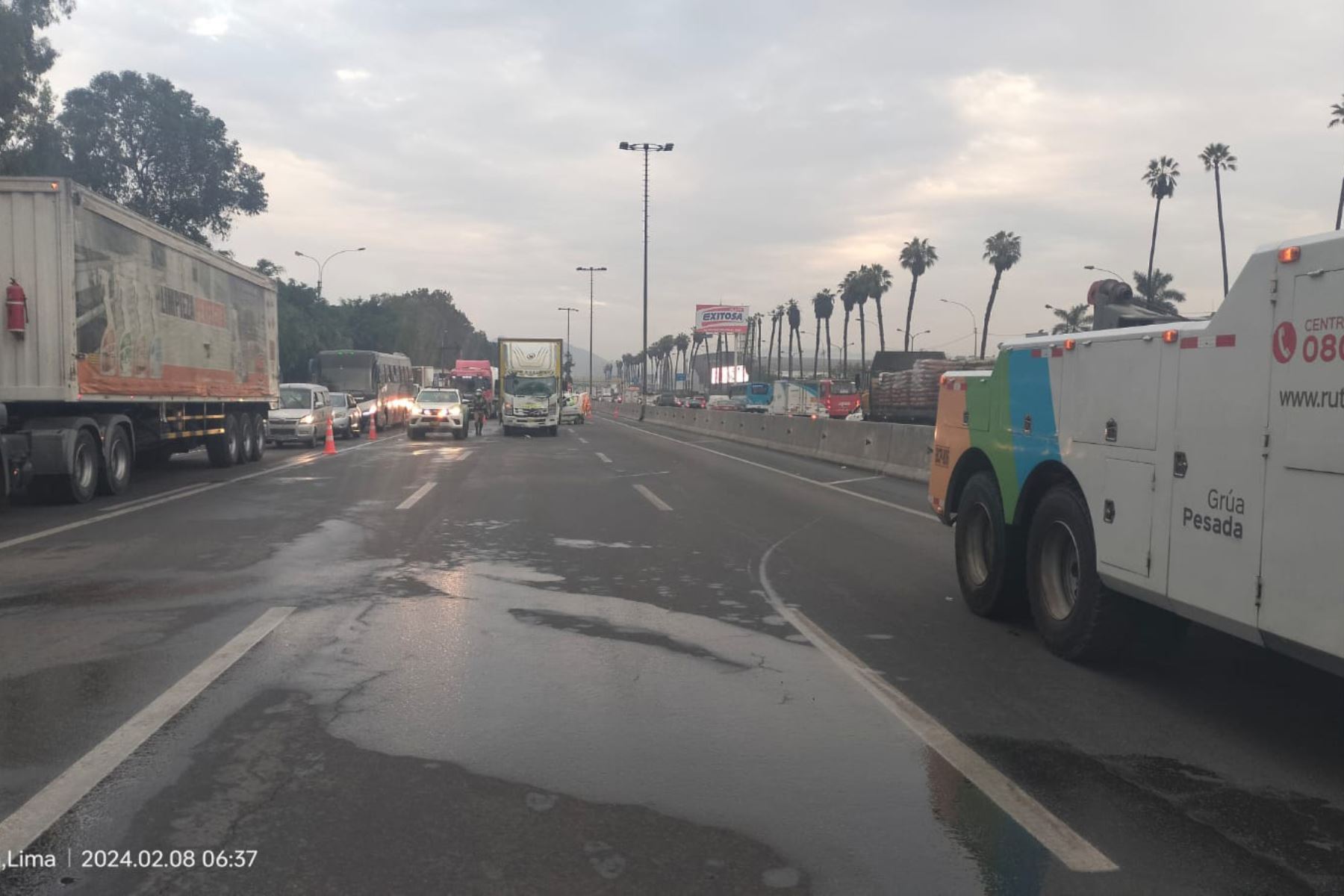 Accidente en Panamericana Sur. Foto: ANDINA/Policía Nacional.