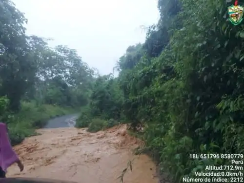 Las lluvias intensas que se registran en Ayacucho bloquearon el tránsito en un anillo vial dejando aislados a cuatro distritos de la provincia de La Mar, en el ámbito del Vraem.  ANDINA/Difusión