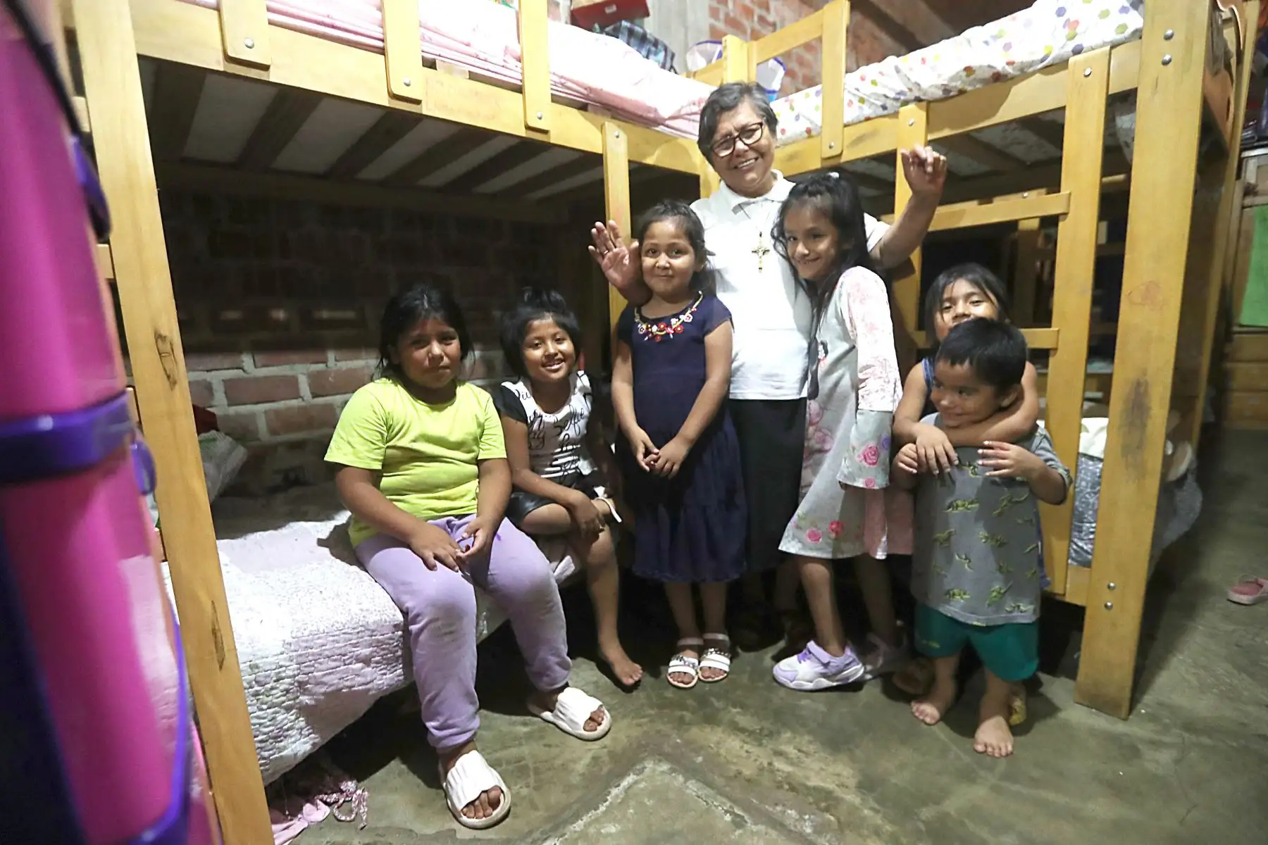Hogar TALITA KUM, para niñas en estado de abandono y vulnerabilidad en San Juan de Miraflores.
Lo dirige la madre de la orden Las Vírgenes Consagradas, María Ramona Córdova.
Foto: ANDINA/Ricardo Cuba