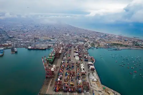 Puerto del Callao, principal puerta del comercio exterior de Perú. Foto: ANDINA/Juan Carlos Guzmán.