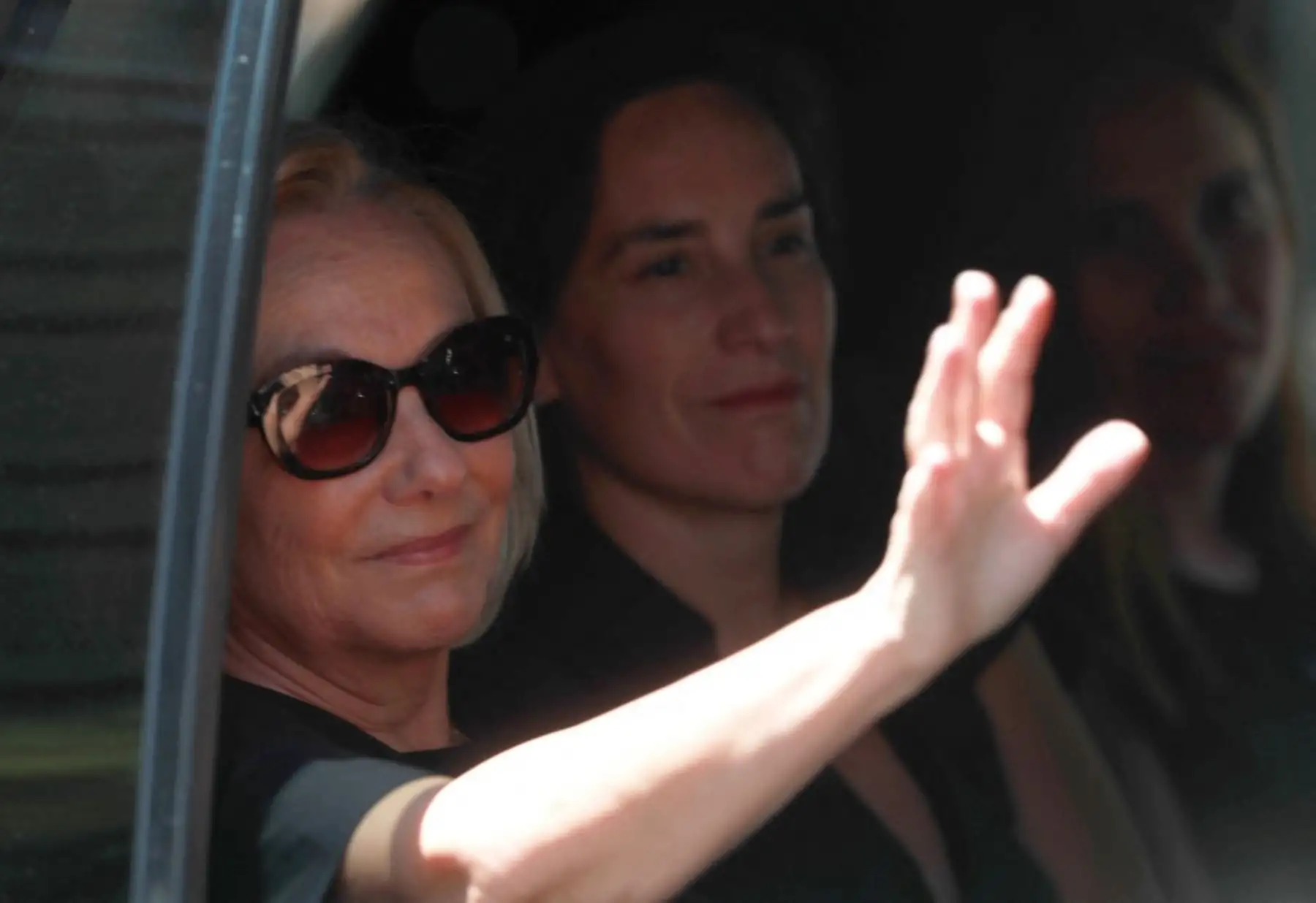 La esposa del fallecido expresidente Sebastián Piñera, Cecilia Morel, asiste al funeral de estado. Foto: AFP
