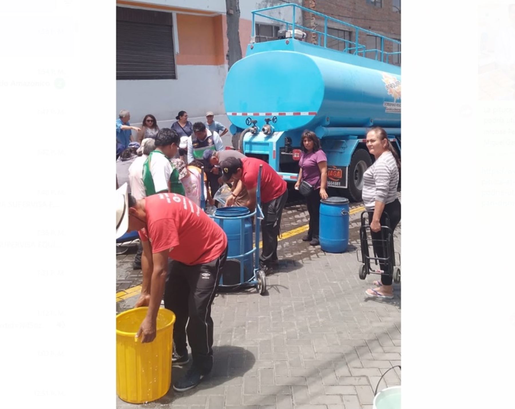 Por quinto día consecutivo, pobladores de seis distritos de la ciudad de Arequipa sufren por la falta de agua potable en sus domicilios. ANDINA/Difusión