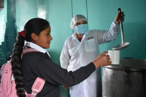 Los escolares beneficiarios de Qali Warma reciben un servicio alimentario de calidad durante todo el año lectivo. Foto: Qali Warma/Difusión.