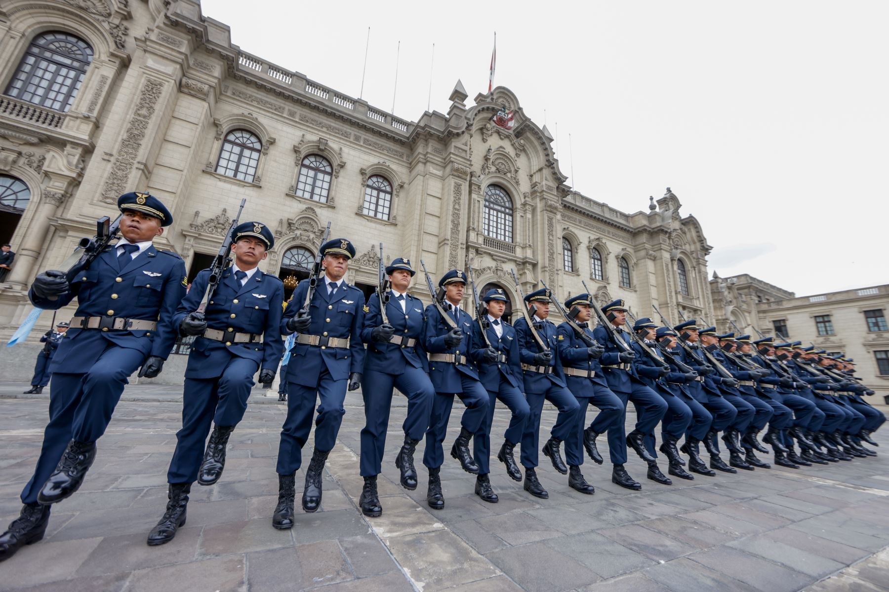 Tradicional cambio de guardia en Palacio de Gobierno. Foto: ANDINA/ Prensa Presidencia
