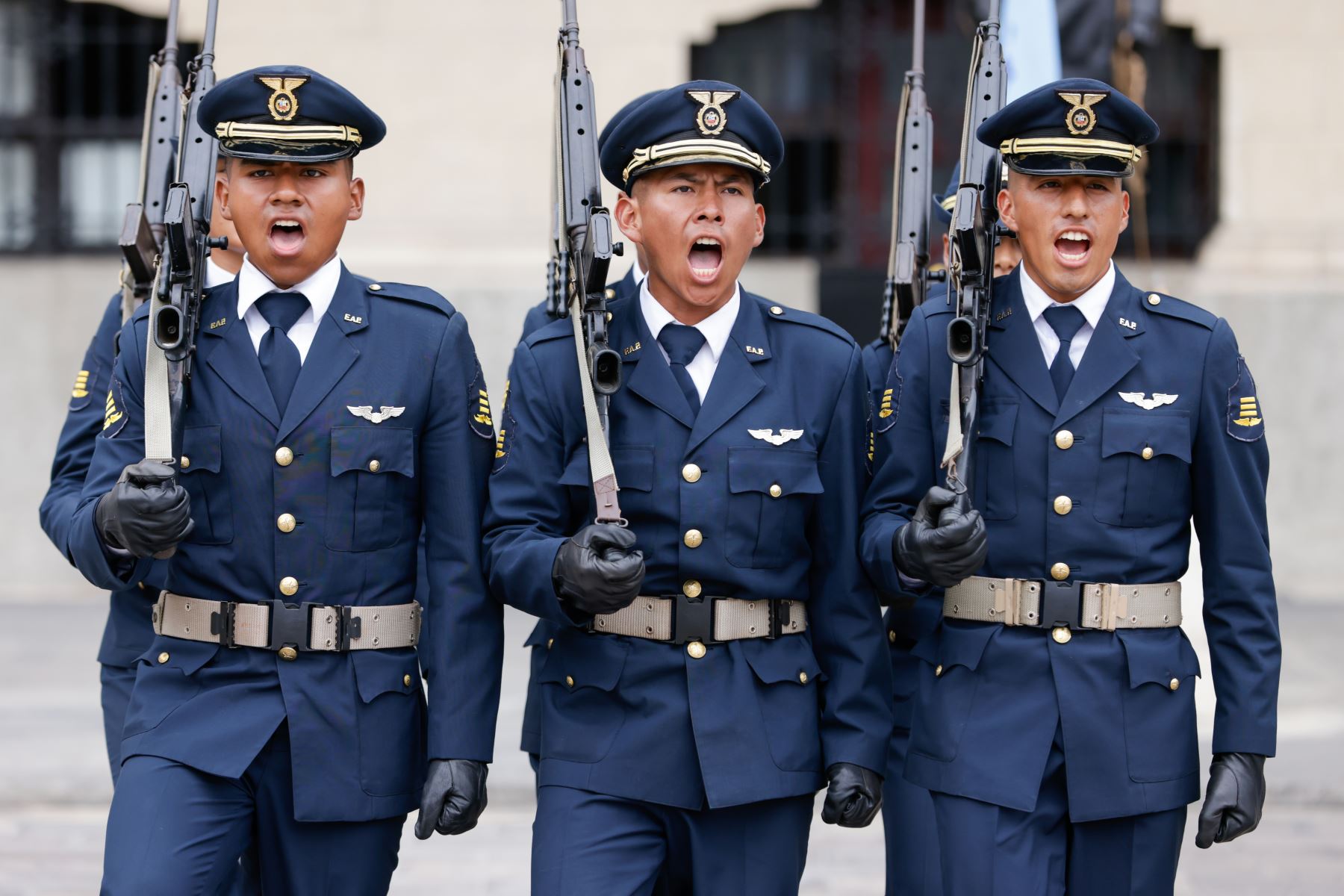 Tradicional cambio de guardia en Palacio de Gobierno. Foto: ANDINA/ Prensa Presidencia