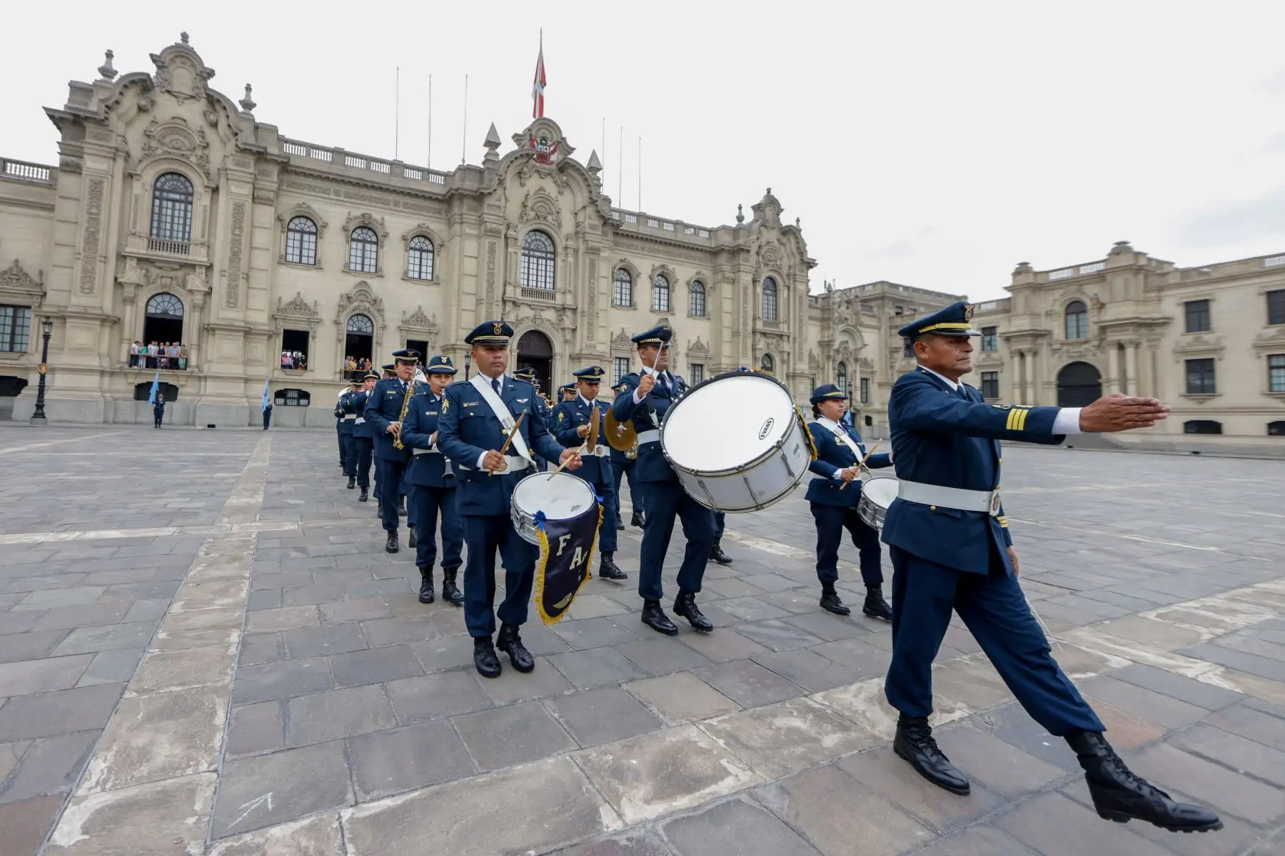 Tradicional cambio de guardia en Palacio de Gobierno. Foto: ANDINA/ Prensa Presidencia
