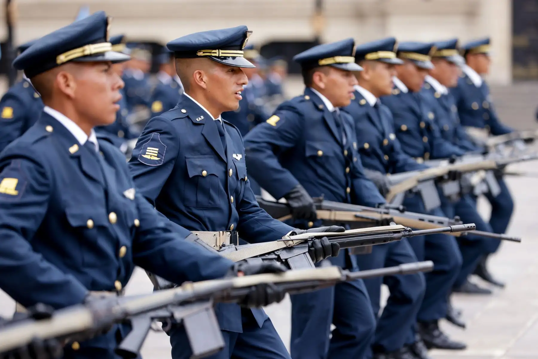 Tradicional cambio de guardia en Palacio de Gobierno. Foto: ANDINA/ Prensa Presidencia