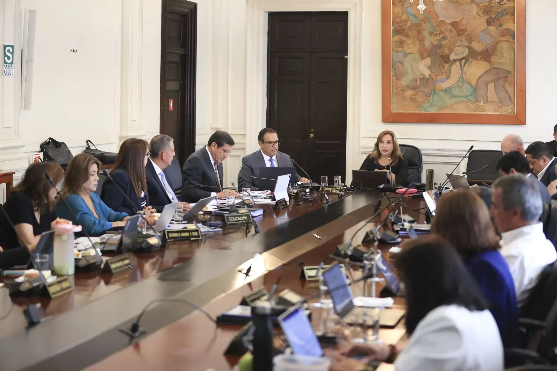 Sesión del Consejo de Ministros, presidida por la presidenta Dina Boluarte
Foto: ANDINA/Prensa Presidencia