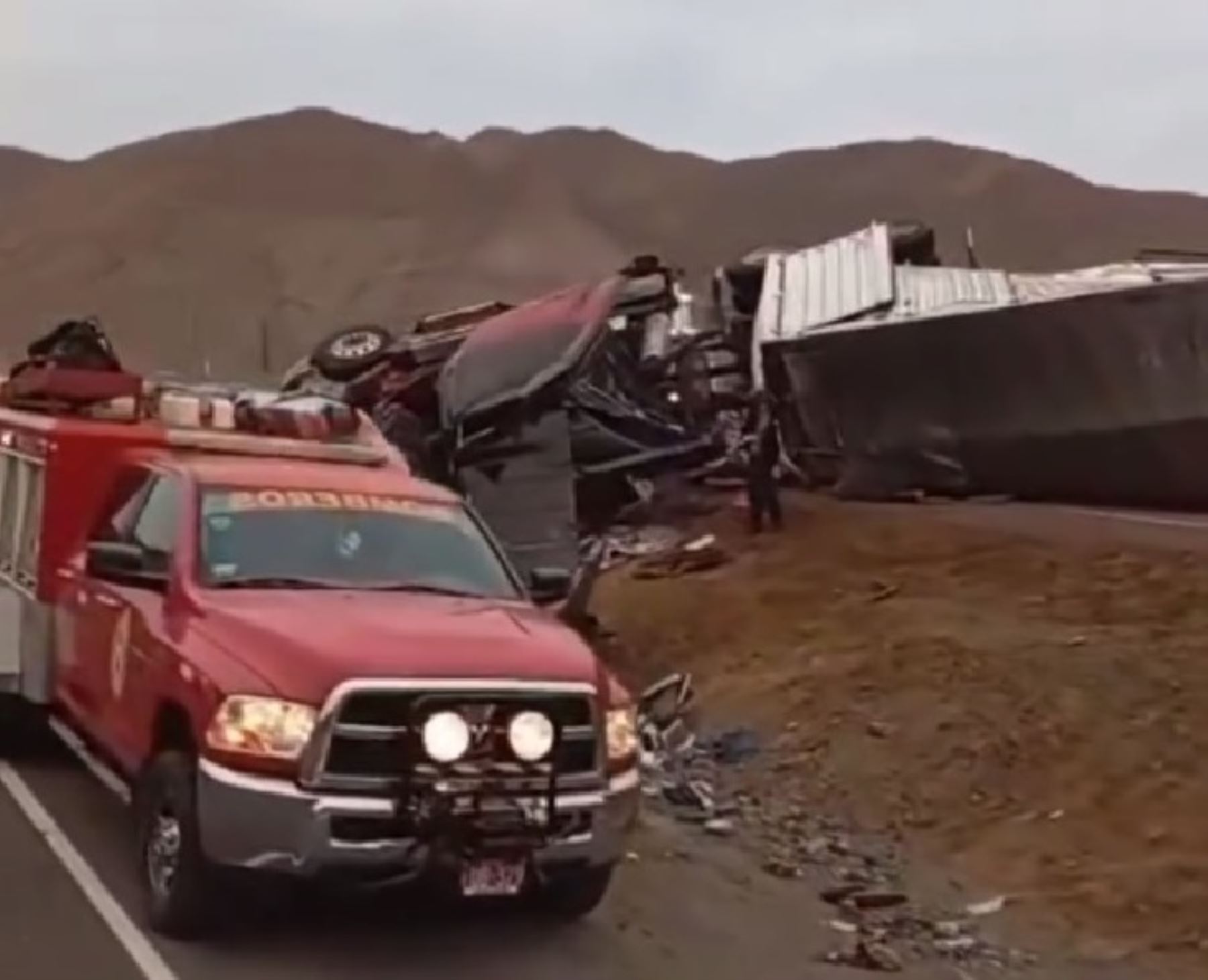 Una personas murió esta mañana a consecuencia de un accidente de tránsito registrado en la carretera Panamericana Norte, a la altura de Huarmey.