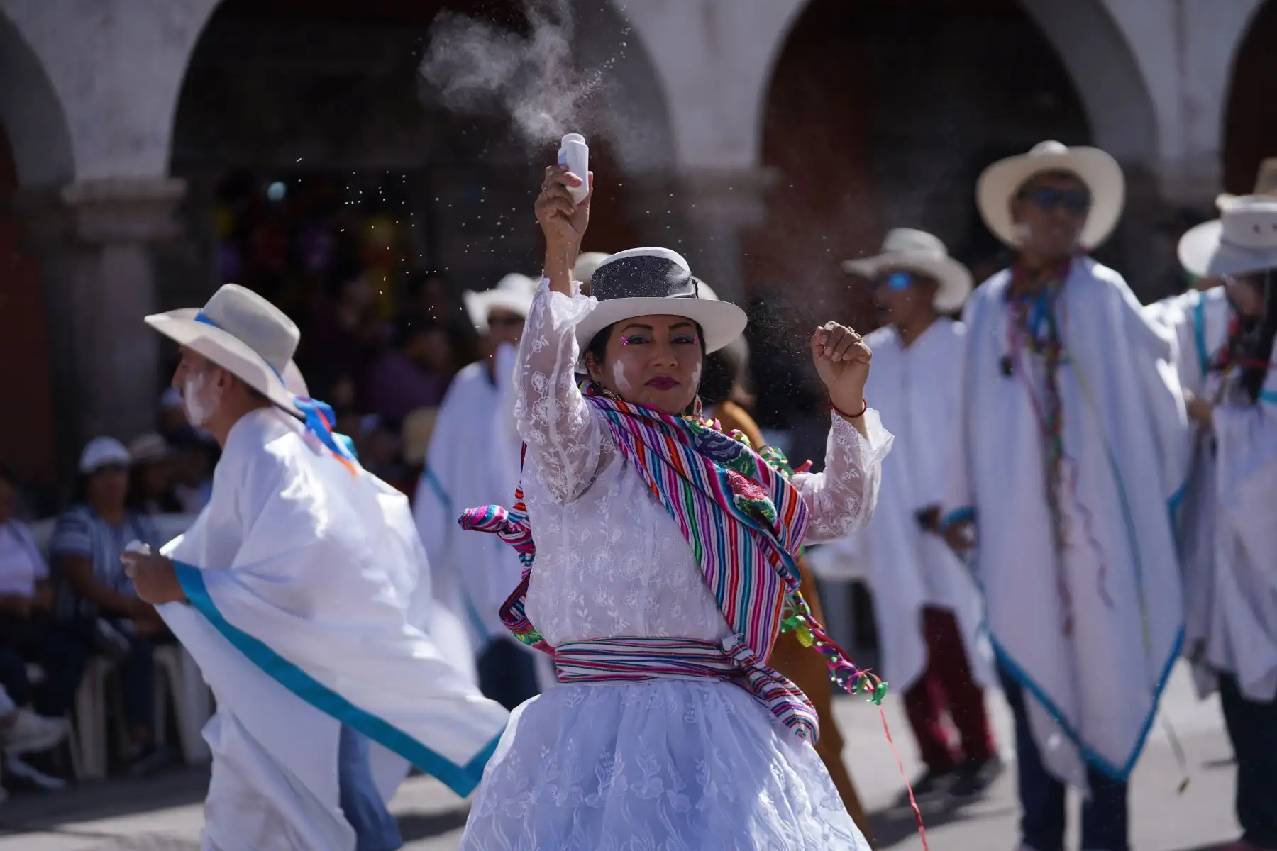 Cientos de personas disfrutaron del carnaval ayacuchano en su cuarto y ultimo día Foto: Cortesía/Genry Bautista