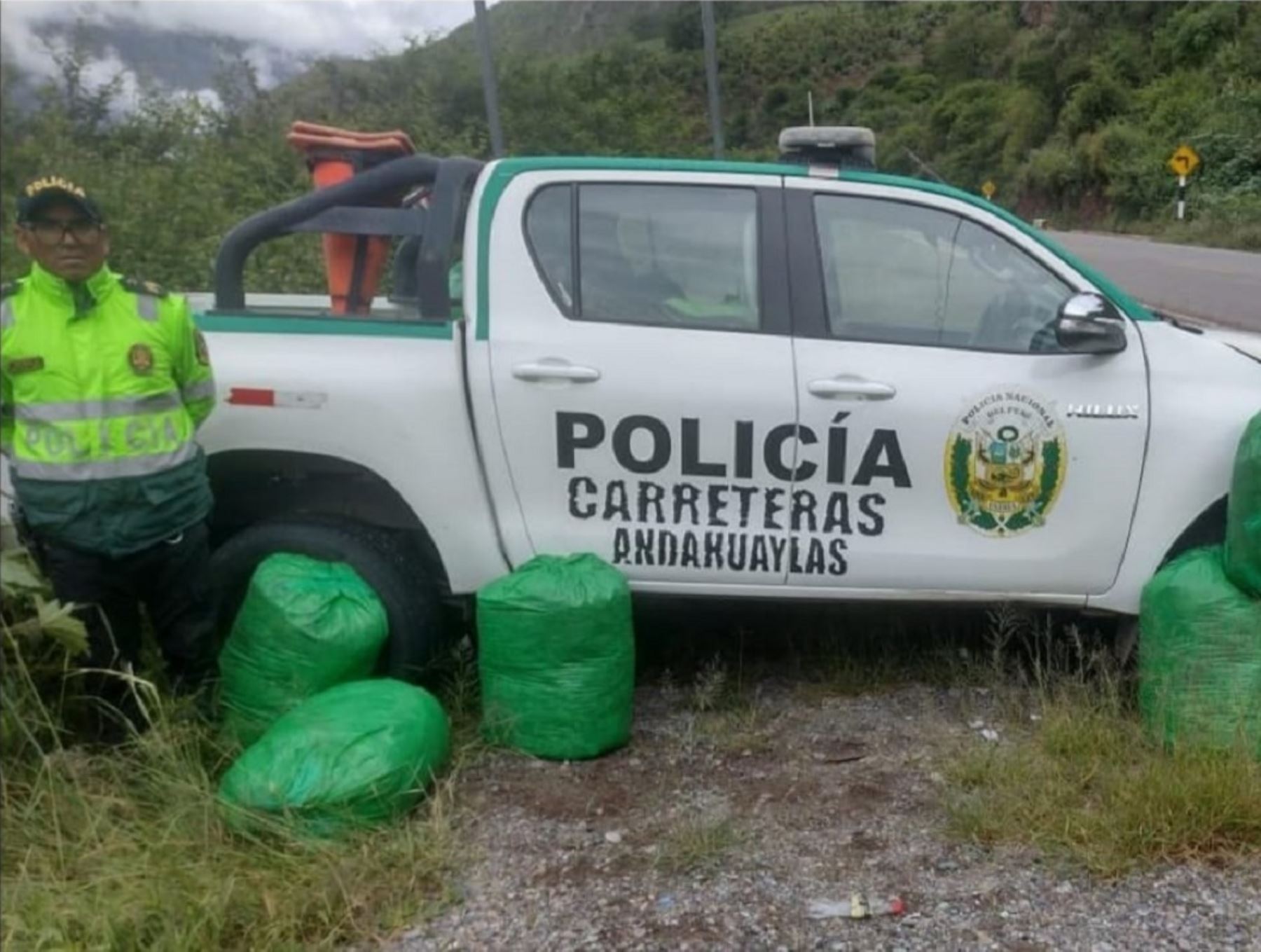 Más de 70 kg de hoja de coca incautó la Policía Nacional durante una intervención efectuada en el distrito y provincia de Chincheros, en Apurímac.