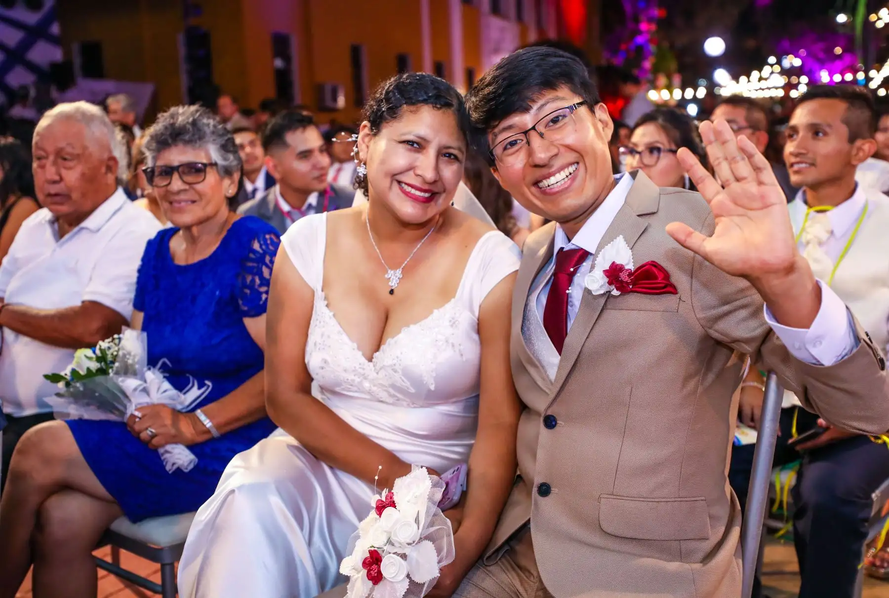En el Día del Amor y la Amistad, la Municipalidad del Callao organizó matrimonio civil comunitario que estuvo encabezado por el alcalde Pedro Spadaro. Foto: ANDINA/ Municipalidad de Callao
