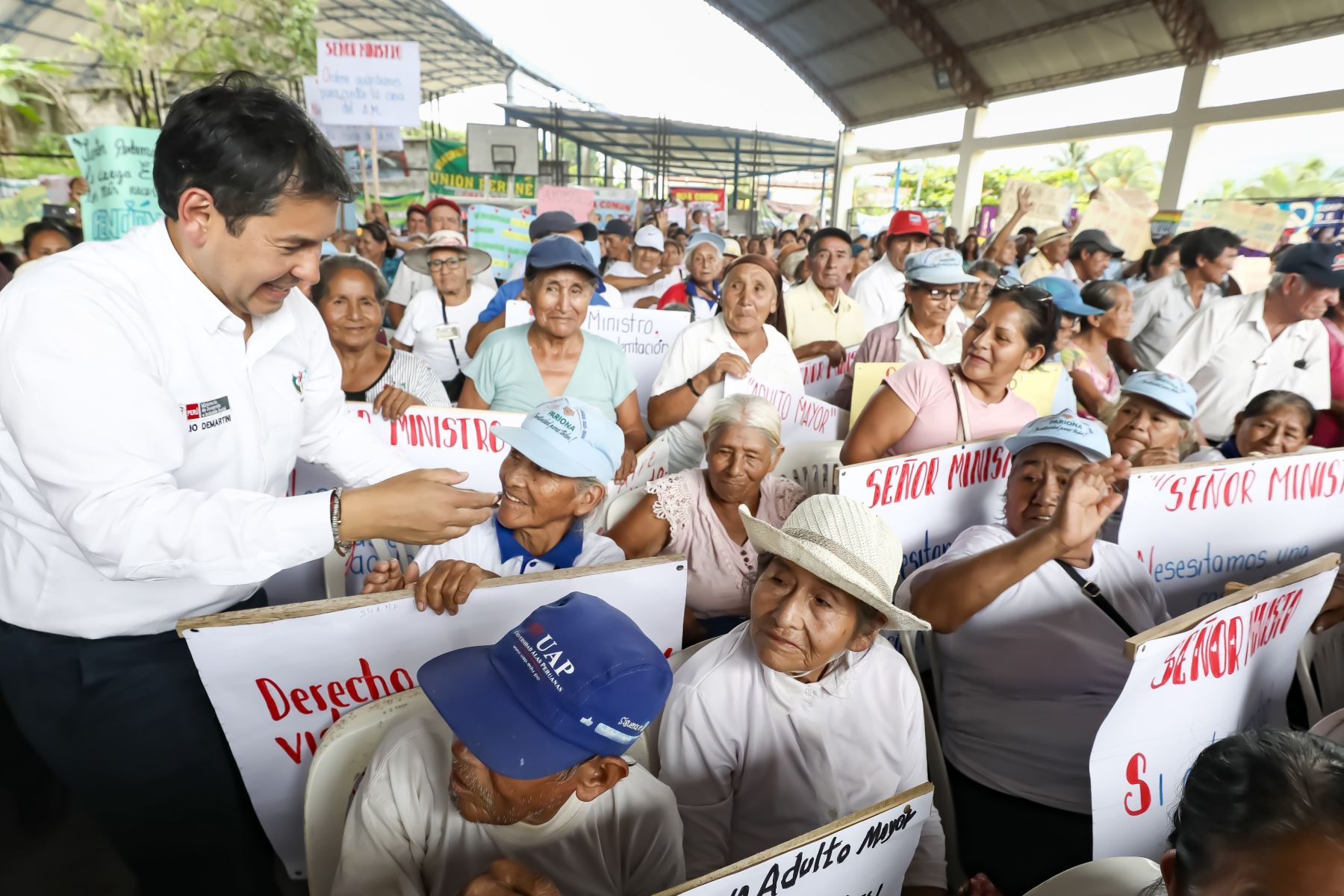 En Pichanaqui se realizó una audiencia pública para conocer las demandas de la población. Foto: MIDIS/Difusión