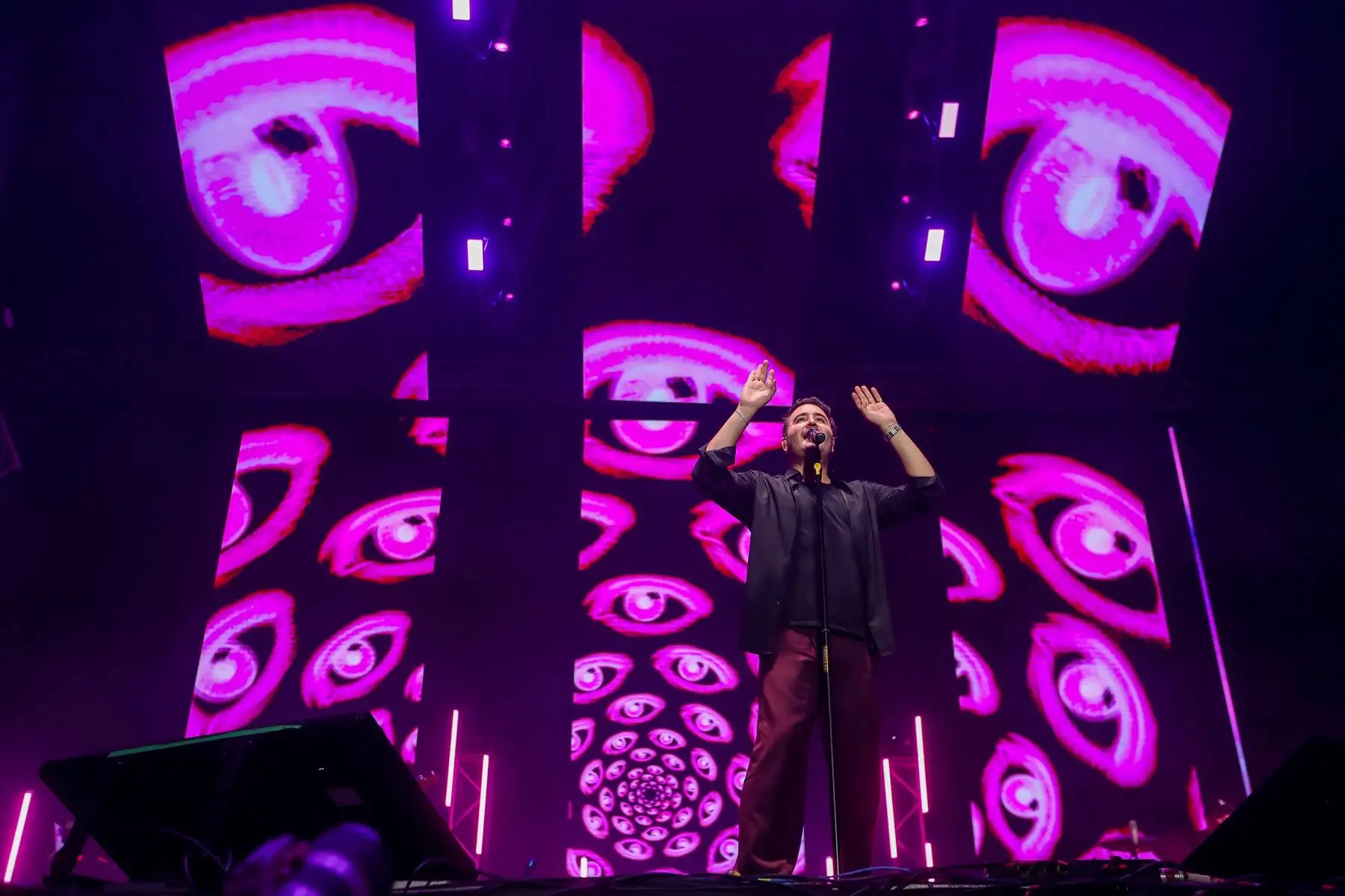 Banda mexicana Reik volvió a Perú para dar un concierto por el día de San Valentín, la velada estuvo acompañada por sus baladas clásicas y con lo nuevo de su ritmo urbano
Foto: ANDINA/Ricardo Cuba