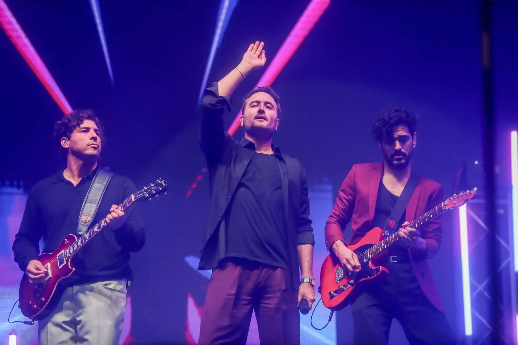 Banda mexicana Reik volvió a Perú para dar un concierto por el día de San Valentín, la velada estuvo acompañada por sus baladas clásicas y con lo nuevo de su ritmo urbano
Foto: ANDINA/Ricardo Cuba