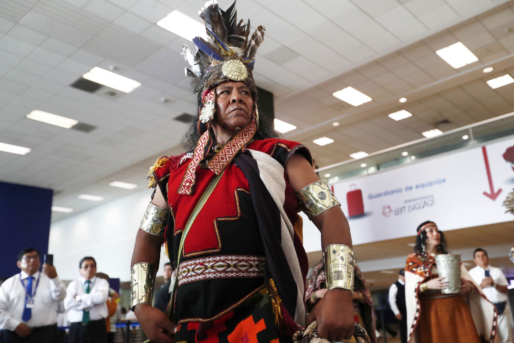 ANDINA/Daniel Bracamonte. Fiesta del Inti Raymi en el aeropuerto Internacional Jorge Chávez