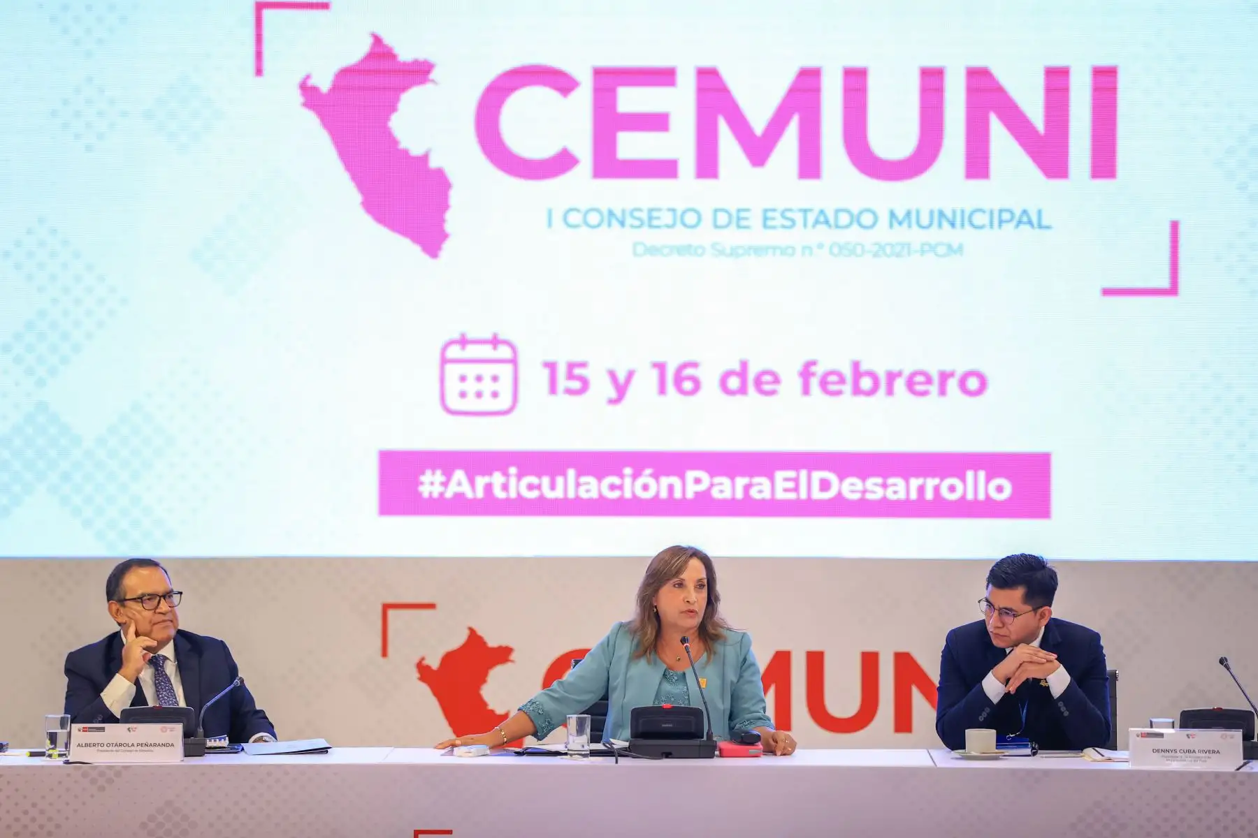 La presidenta Dina Ercilia Boluarte Zegarra lideró el I Consejo de Estado Municipal. Foto: ANDINA/ Prensa Presidencia