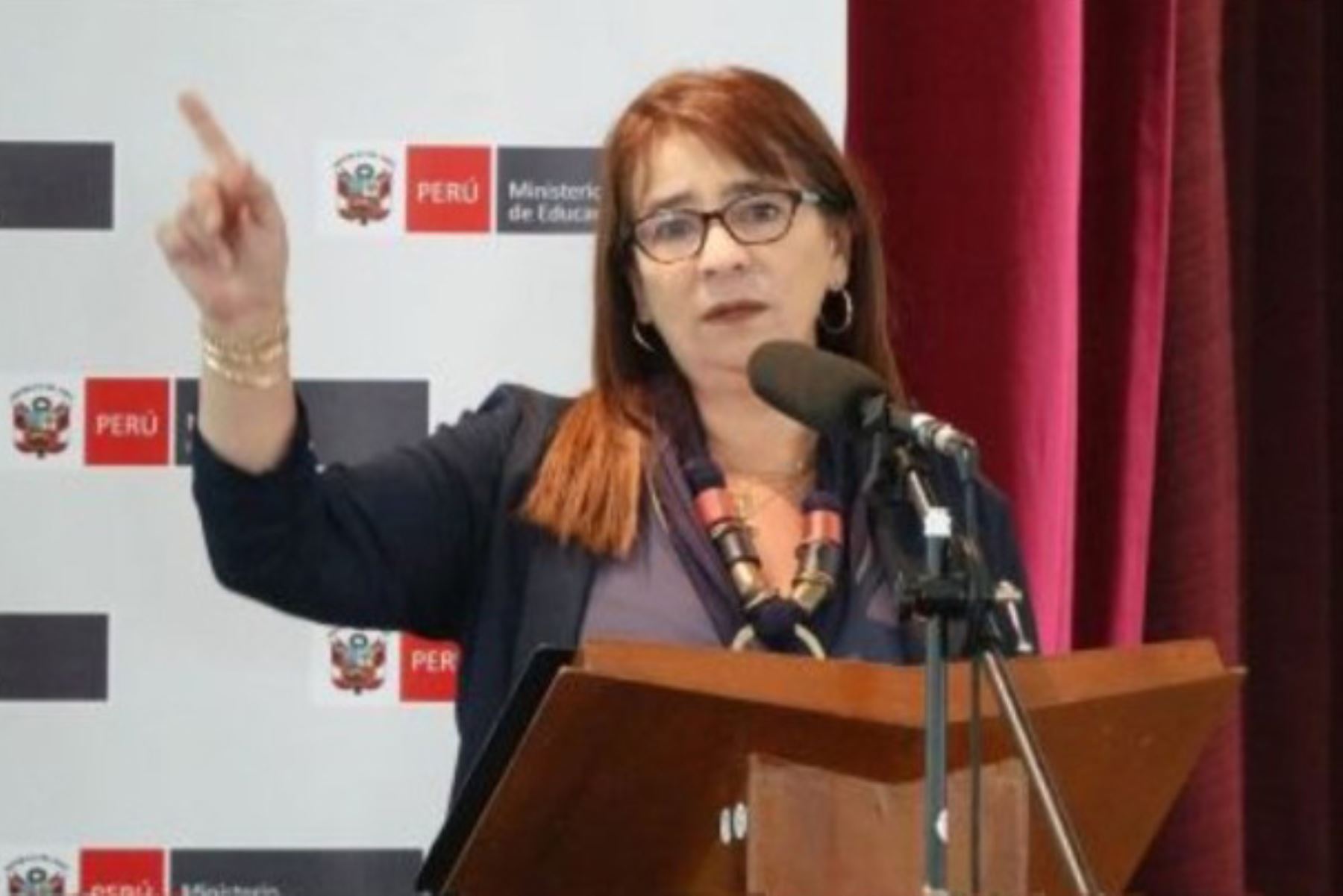 Ministra Miriam Ponce advirtió que las horas que se dejan de enseñar a causa de una huelga de docentes "no se recuperan". Foto: ANDINA/Difusión