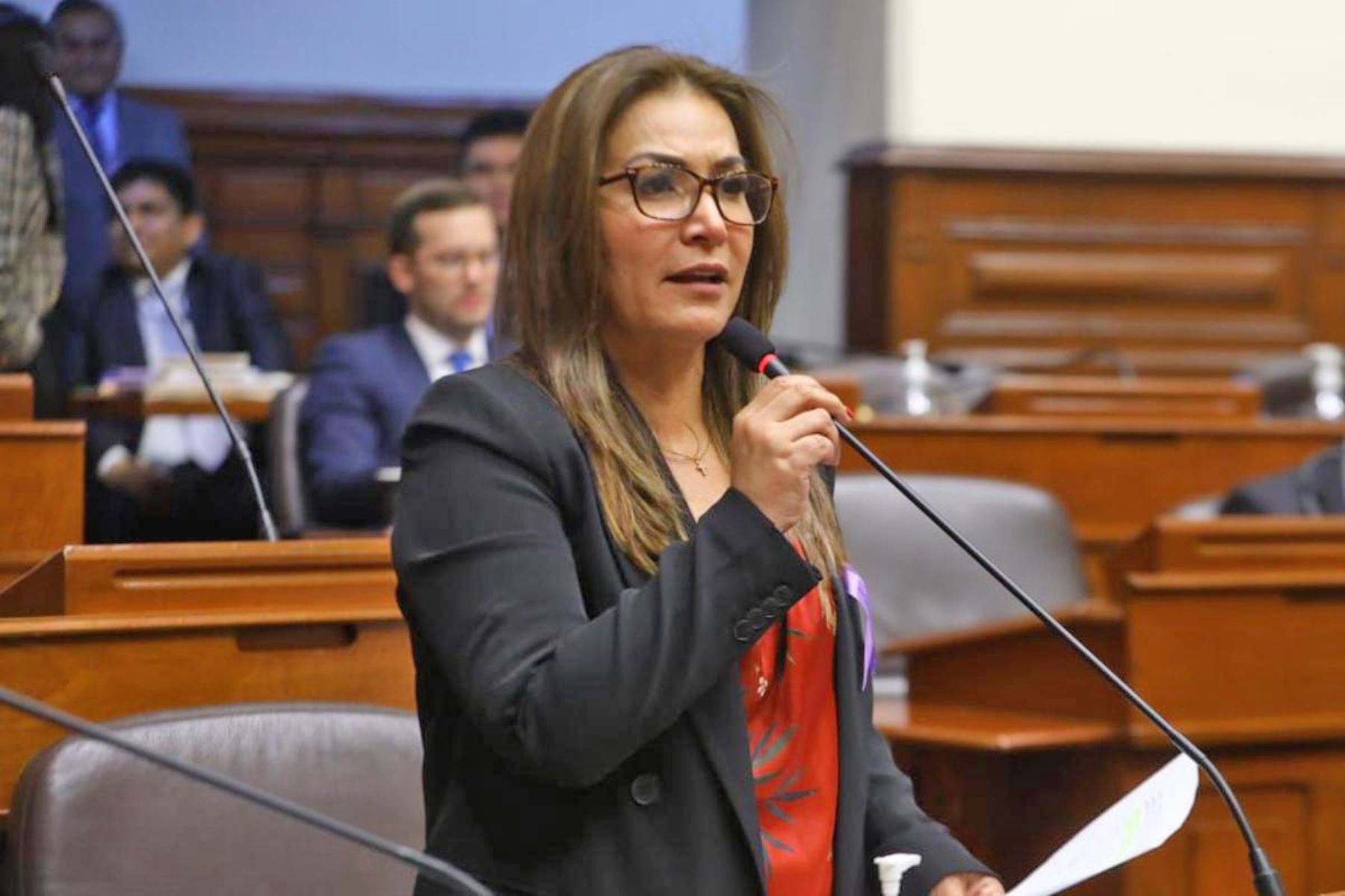 Congresista María Ruiz. Foto: ANDINA/difusión.