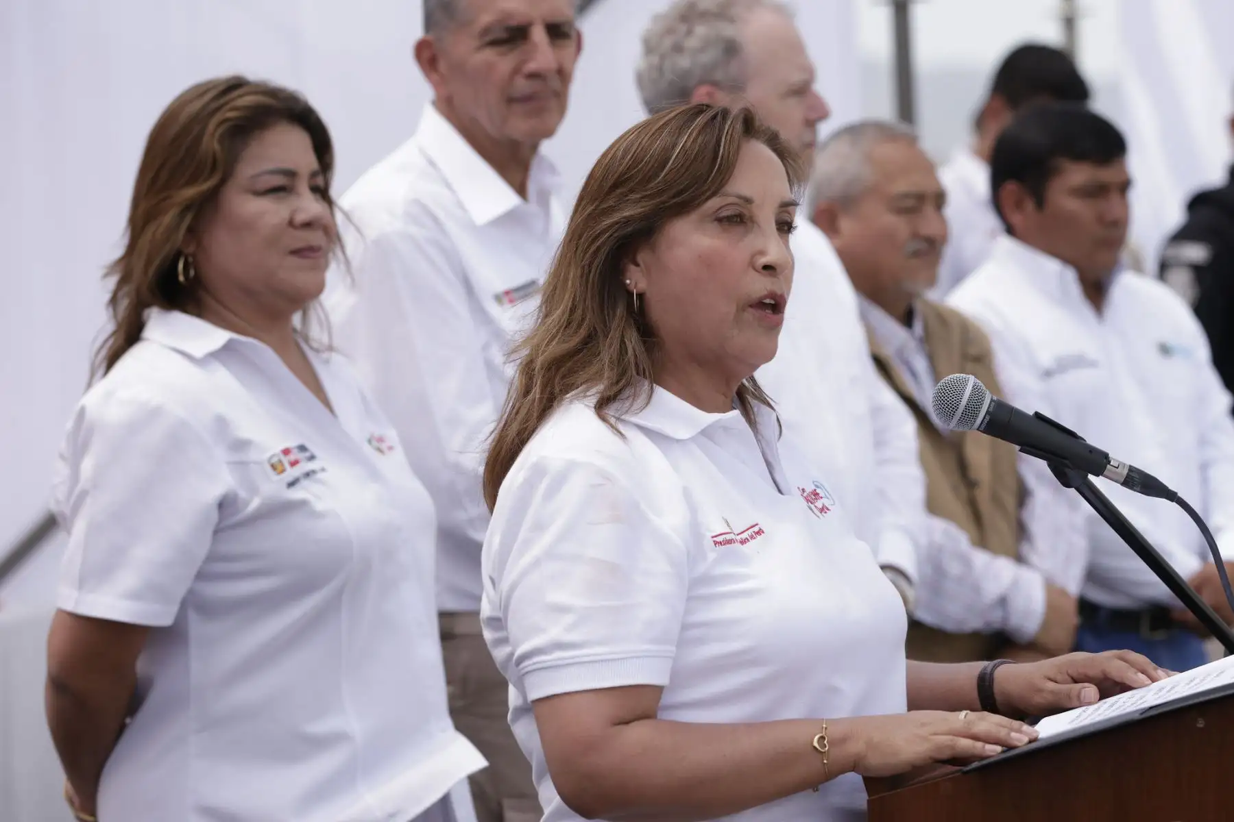 La presidenta de la República, Dina Boluarte, participó en la firma del acta para el inicio de negociaciones para el contrato de Gobierno a Gobierno de Perú y Canadá para la ejecución del proyecto Chavimochic III. Foto: ANDINA/Presidencia