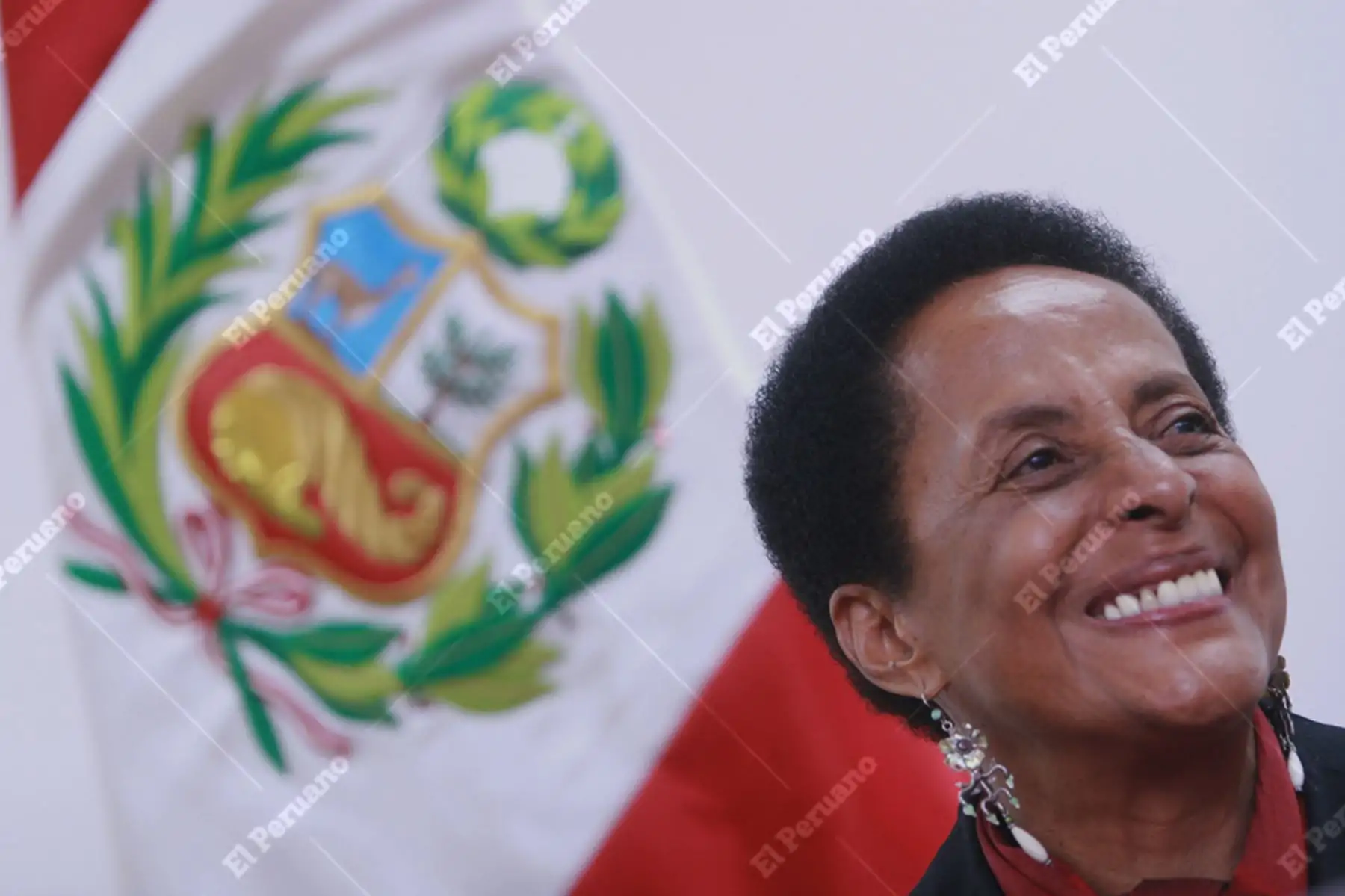 Lima . 24 octubre 2011 / Susana Baca, ministra de Cultura en conferencia de prensa. Foto: Archivo del Diario El Peruano