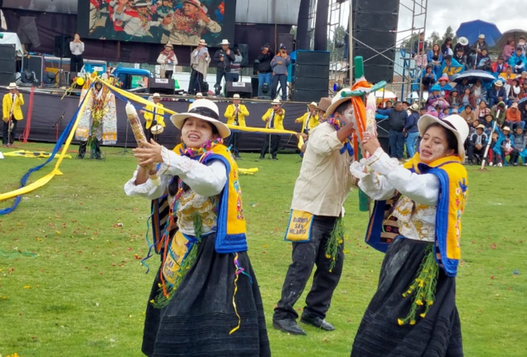 El concurso del Carnaval Marqueño, que se realiza en la provincia de Jauja del departamento de Junín, es uno de los eventos más esperados del año y atrajo en esta ocasión a gran cantidad de visitantes llegaron para disfrutar de esta danza que es Patrimonio Cultural de la Nación desde 2011.