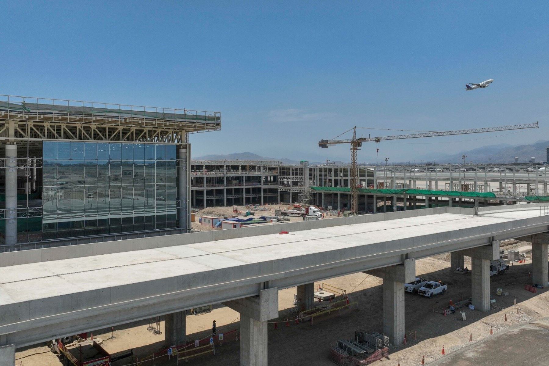 Construcción de la nueva terminal del Aeropuerto Internacional Jorge Chávez. ANDINA/Difusión