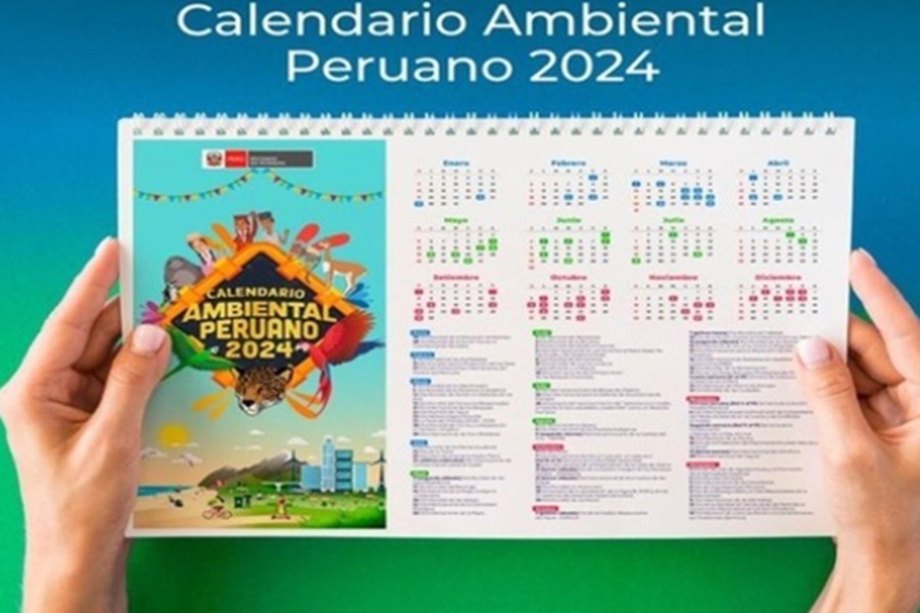 El Calendario Ambiental Peruano del 2024 es una herramienta fundamental para promover la participación activa de la ciudadanía, de forma individual o colectiva, en la protección del ambiente y de los recursos naturales.