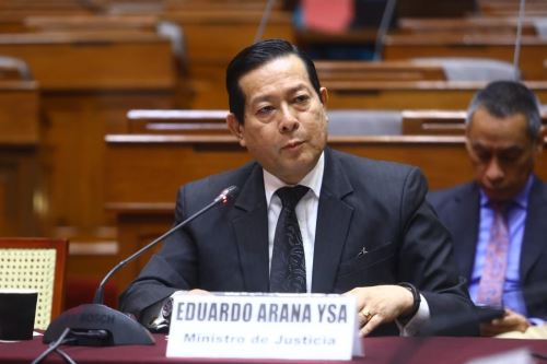 Ministro de Justicia, Eduardo Arana. ANDINA/Difusión