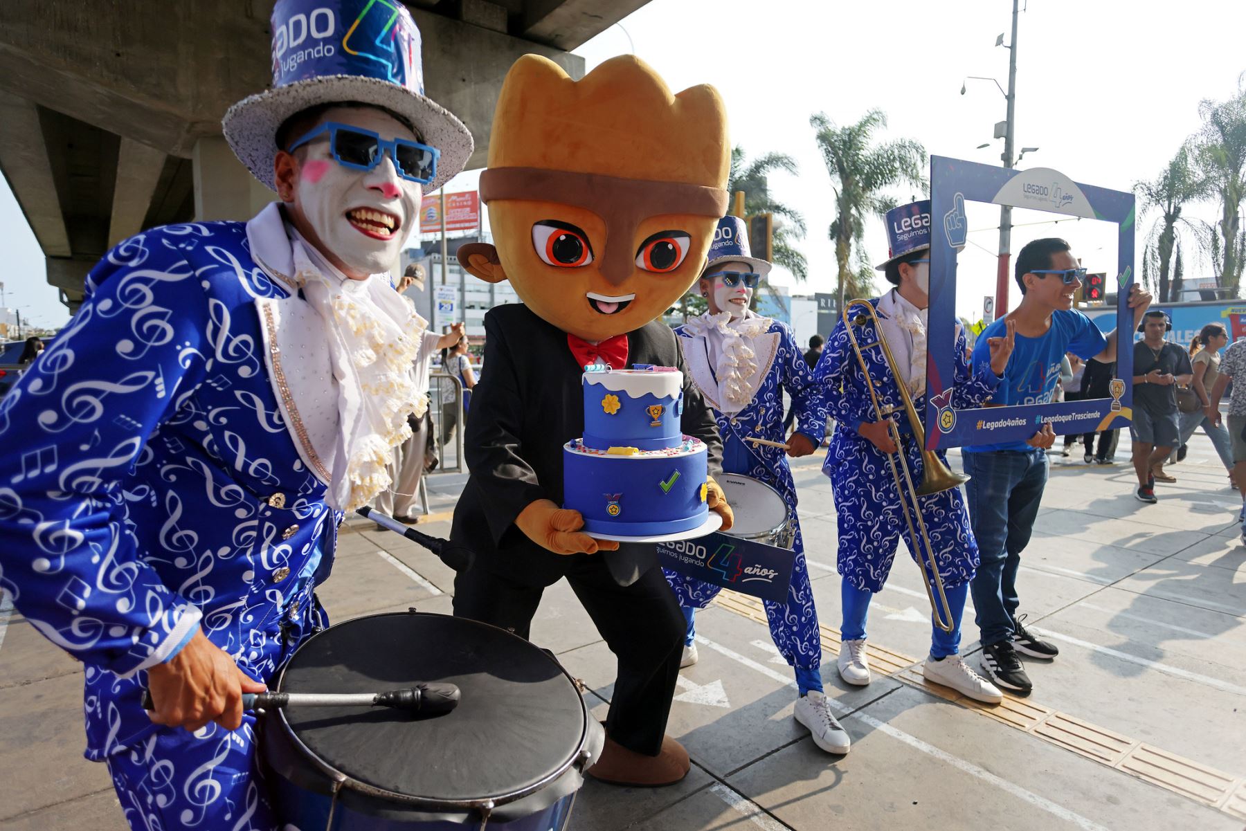 La popular mascota de los Juegos Lima 2029 celebró con todo furor los 4 años del Proyecto Legado .