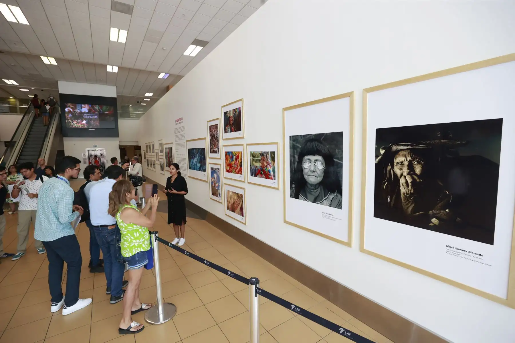 Muestra fotográfica “Autorretrato de una Nación” se expone en el terminal aéreo del Jorge Chávez. 
Foto: ANDINA/ Vidal Tarqui