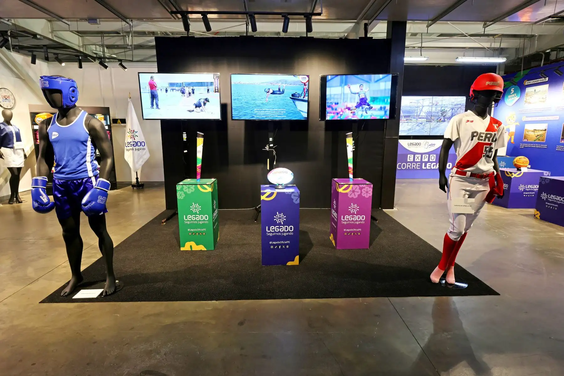 Se inauguró “Recorre Legado” una muestra con imágenes, videos y la exposición de objetos inéditos que hoy son parte del legado de los Juegos Lima 2019.
Foto: Legado