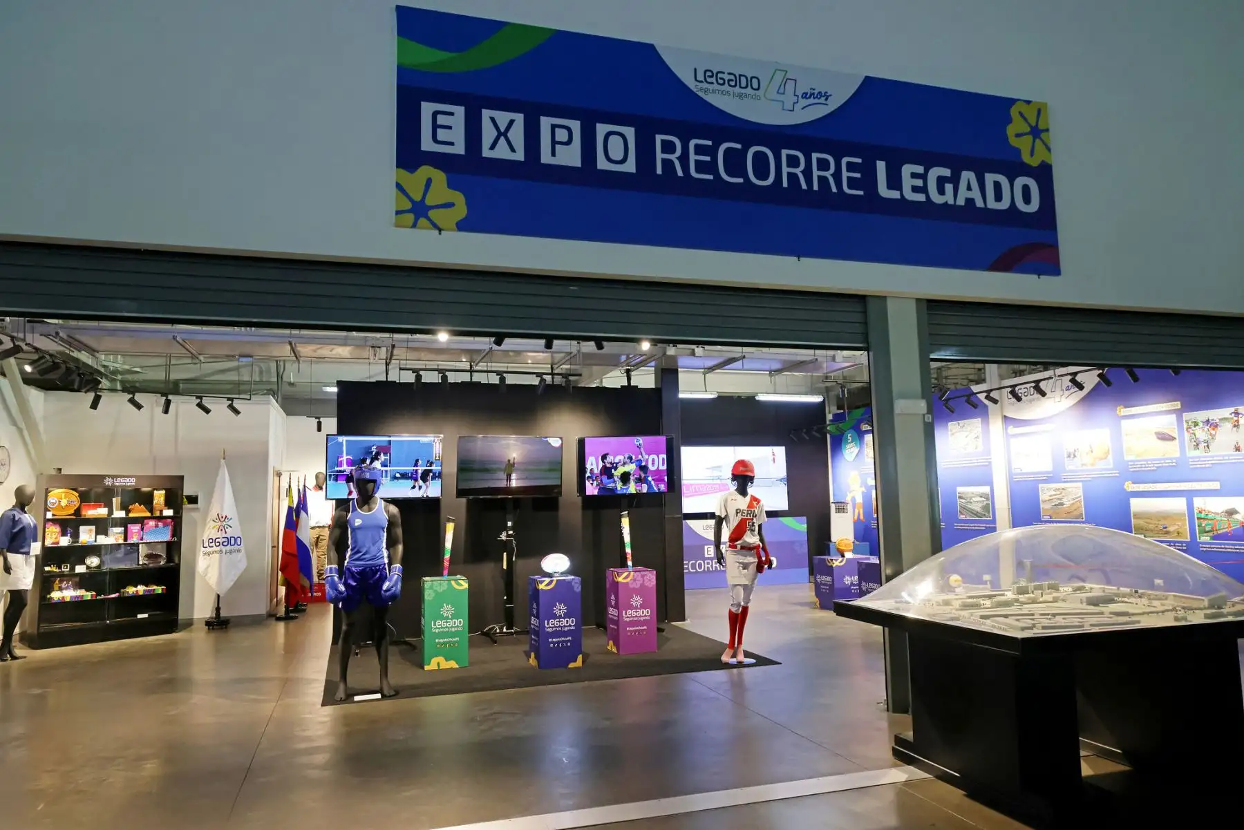 Se inauguró “Recorre Legado” una muestra con imágenes, videos y la exposición de objetos inéditos que hoy son parte del legado de los Juegos Lima 2019.
Foto: Legado