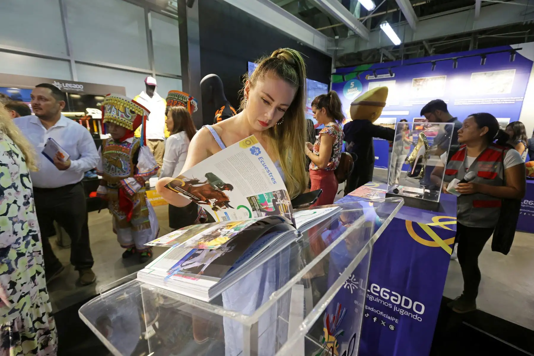 Se inauguró “Recorre Legado” una muestra con imágenes, videos y la exposición de objetos inéditos que hoy son parte del legado de los Juegos Lima 2019.
Foto: Legado