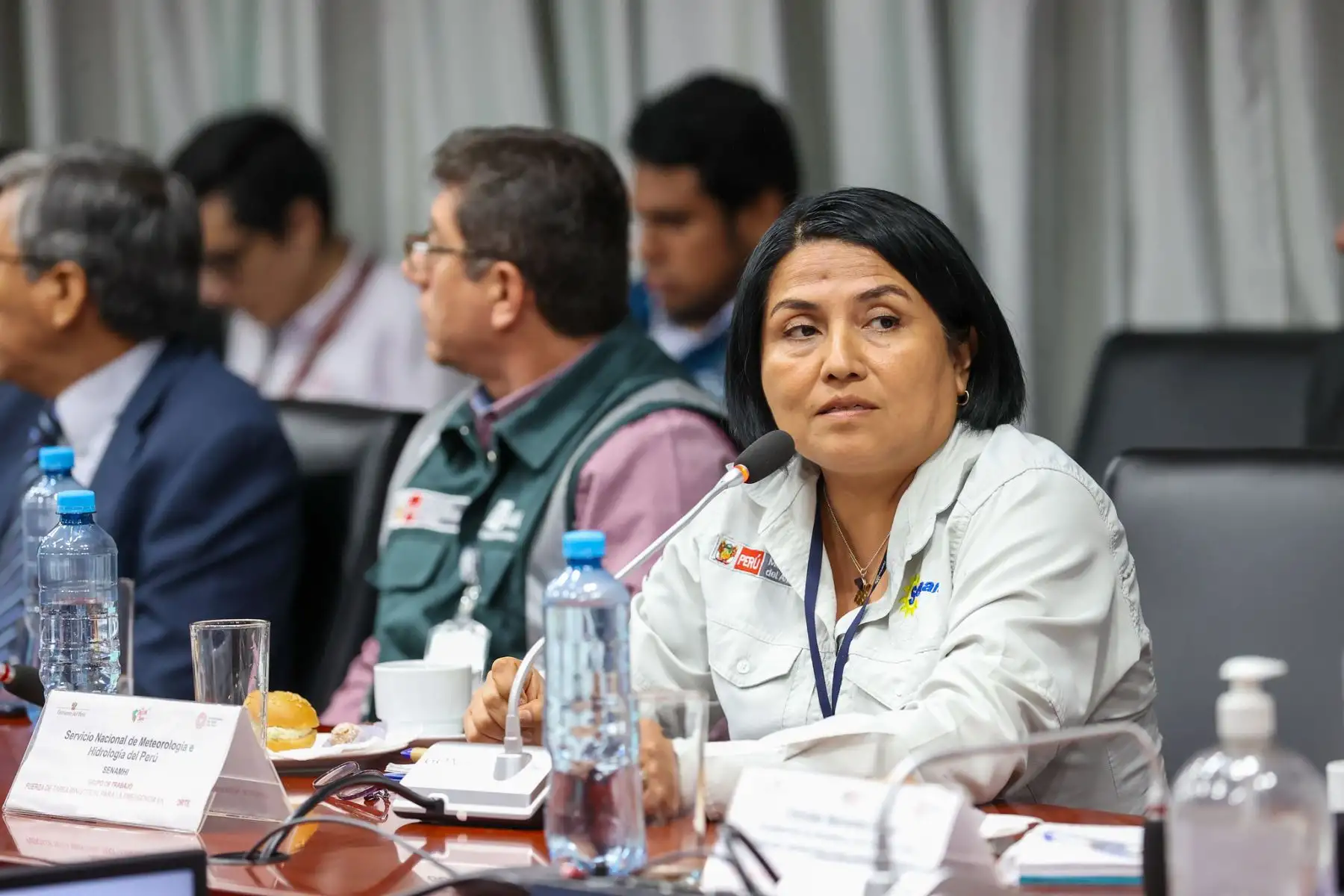 En el COEN, la presidenta Dina Boluarte lideró sesión del Grupo Fuerza de Tarea Multisectorial.
Foto: ANDINA/ Prensa Presidencia
