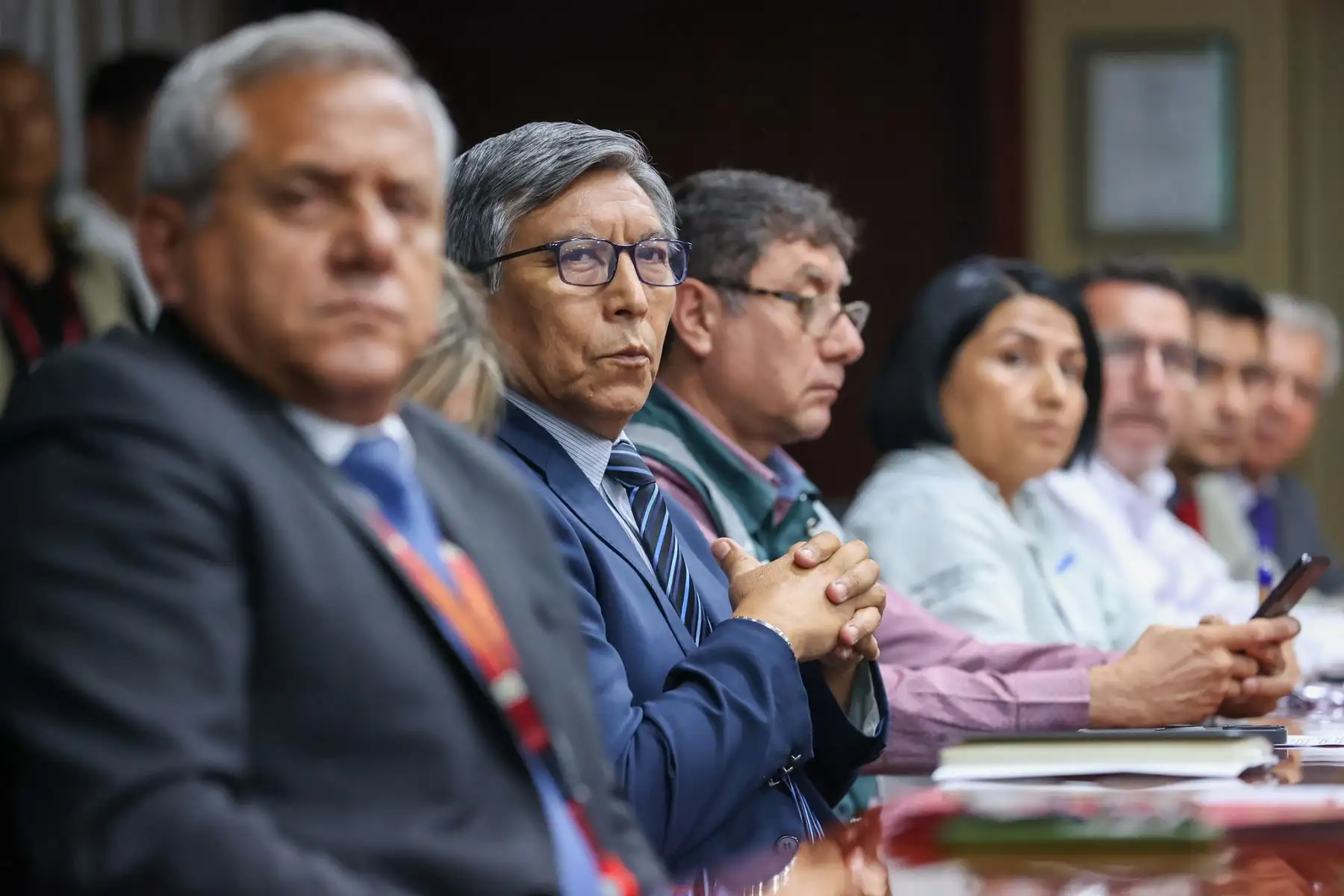 En el COEN, la presidenta Dina Boluarte lideró sesión del Grupo Fuerza de Tarea Multisectorial.
Foto: ANDINA/ Prensa Presidencia