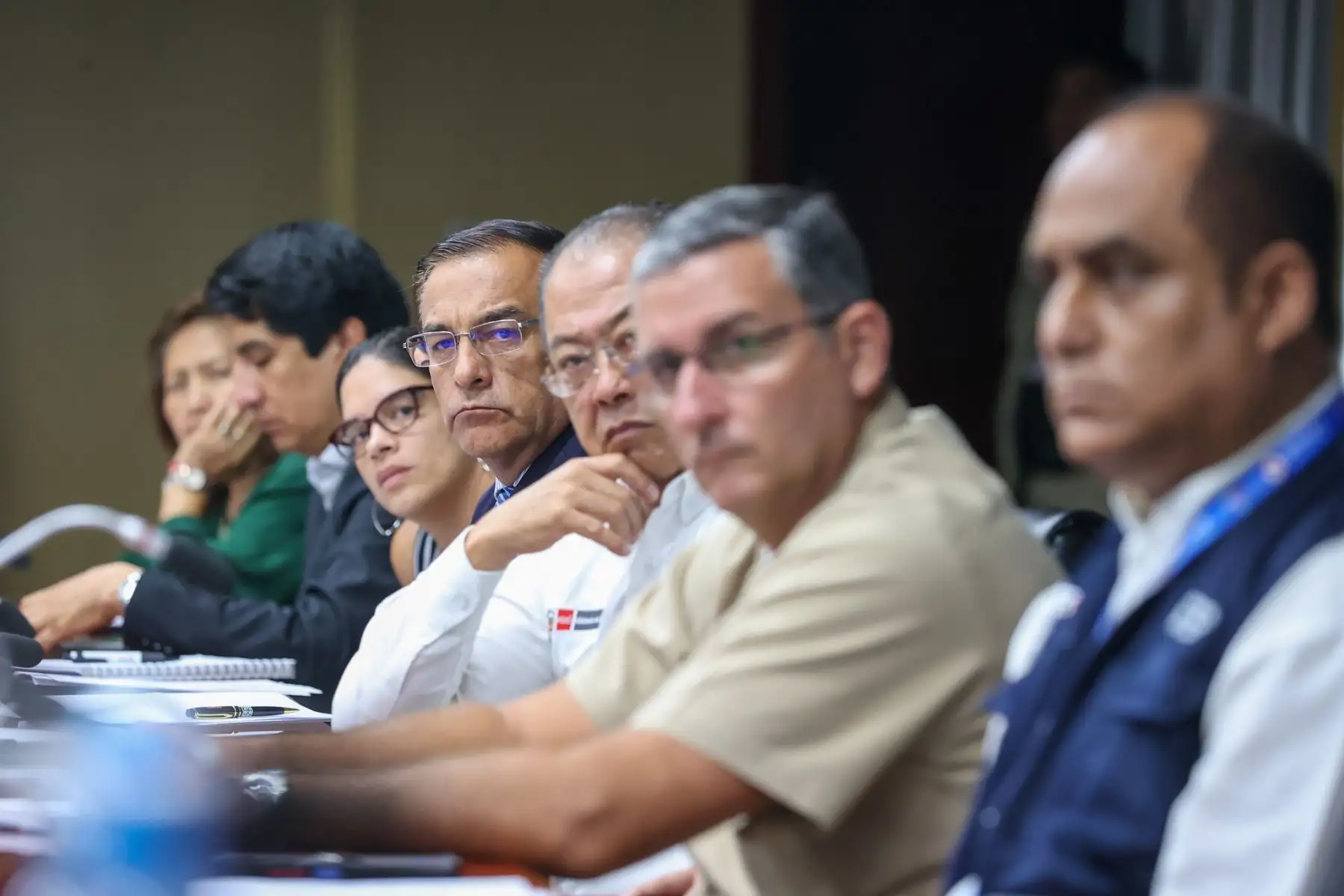 En el COEN, la presidenta Dina Boluarte lideró sesión del Grupo Fuerza de Tarea Multisectorial.
Foto: ANDINA/ Prensa Presidencia