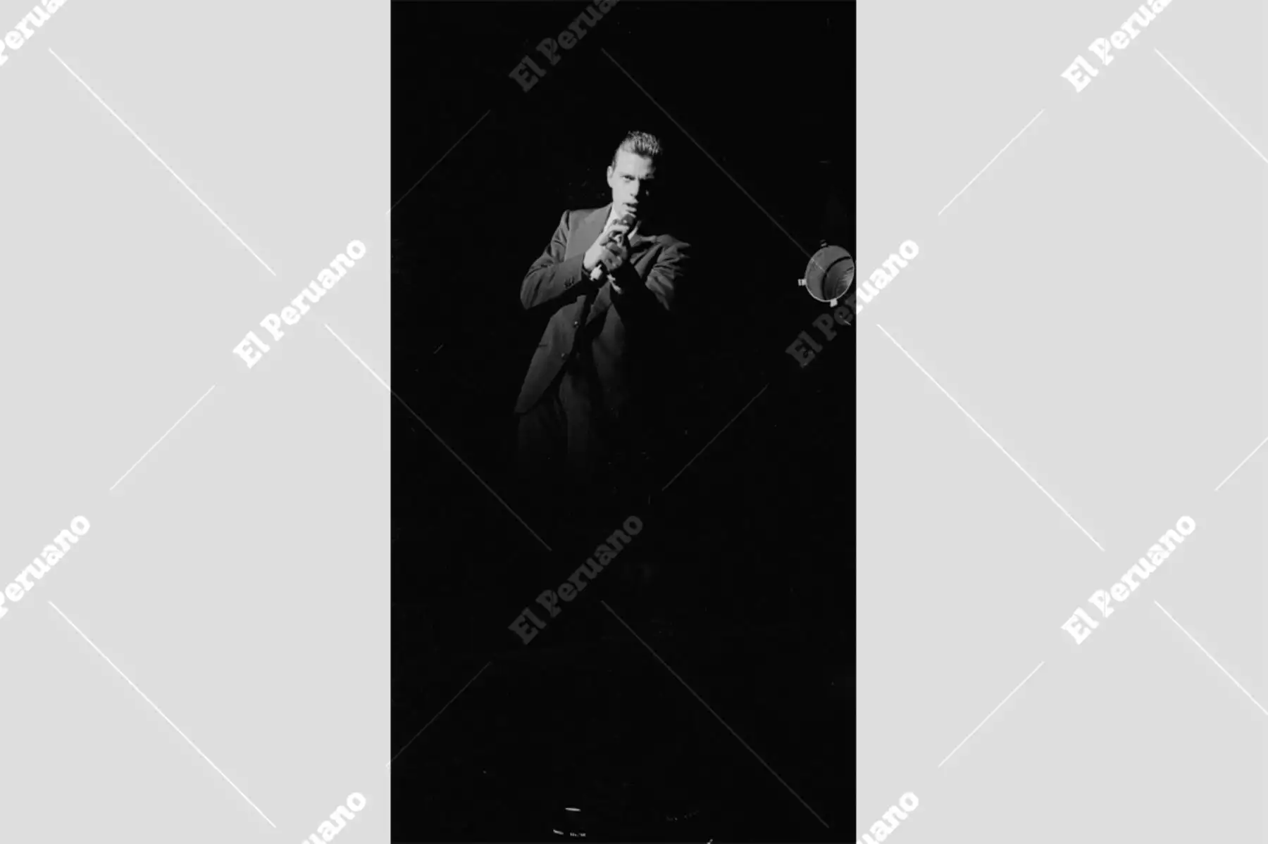 Lima - 23 marzo 1990 / Presentación del cantante Luis Miguel en el Estadio Nacional de Lima.