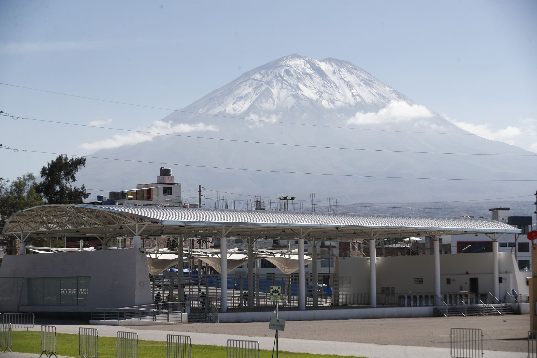 Vista panorámica del volcán Misti en Arequipa (imagen referencial). Foto: ANDINA/Daniel Bracamonte