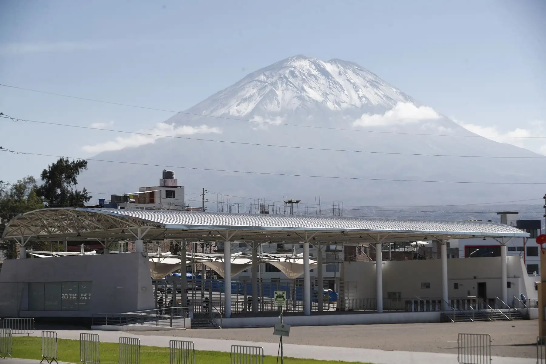 Vista panorámica del volcán Misti en Arequipa (imagen referencial). Foto: ANDINA/Daniel Bracamonte