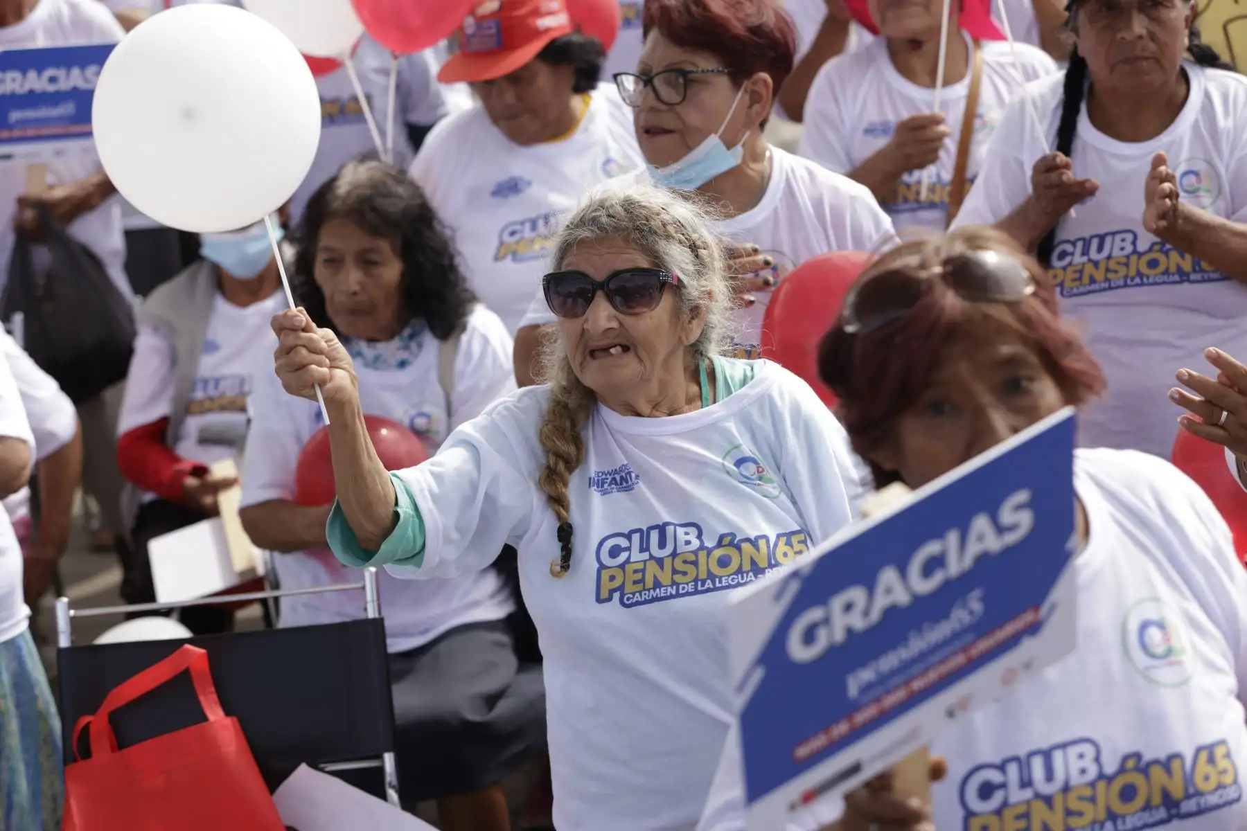 La presidenta Dina Boluarte participó en la ceremonia de incorporación del usuario 800 mil del Programa de Asistencia Solidaria Pensión 65.
Foto: ANDINA/Presidencia Perú