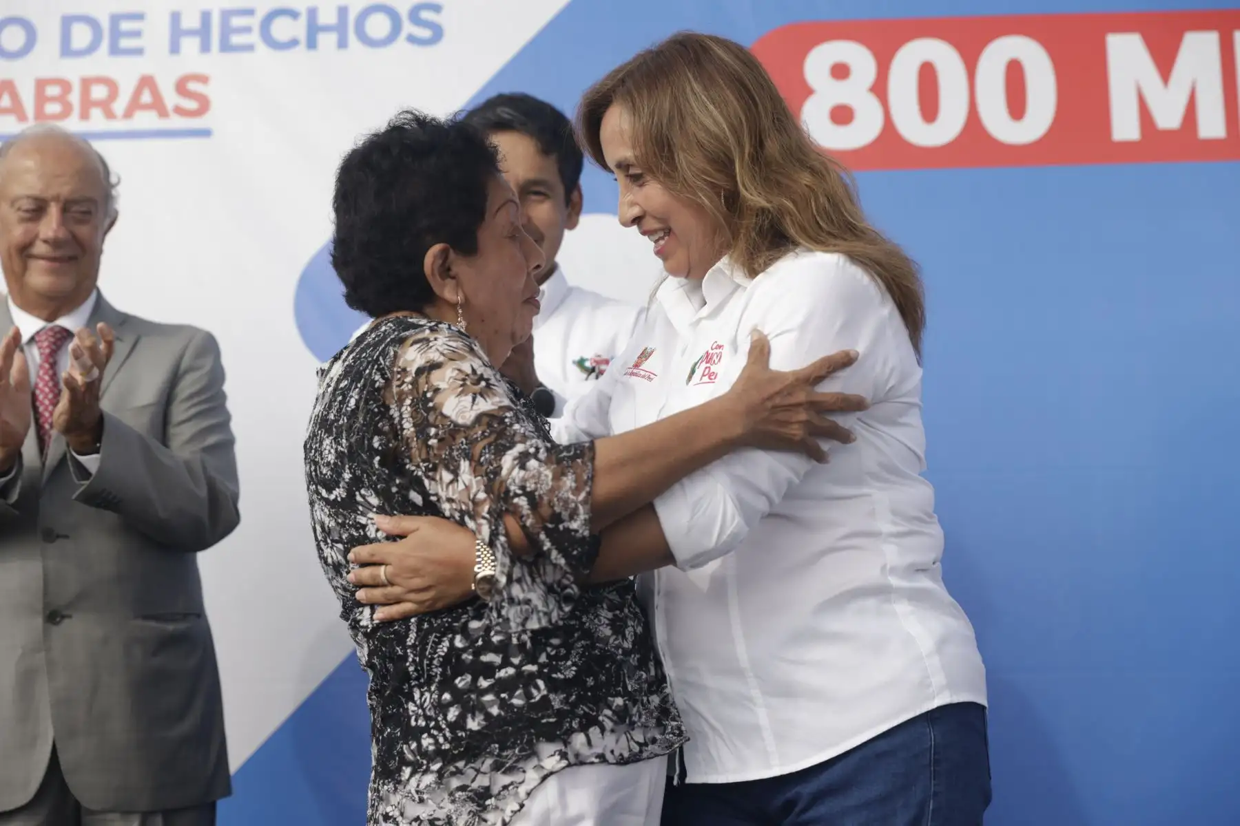 La presidenta Dina Boluarte participó en la ceremonia de incorporación del usuario 800 mil del Programa de Asistencia Solidaria Pensión 65.
Foto: ANDINA/Presidencia Perú