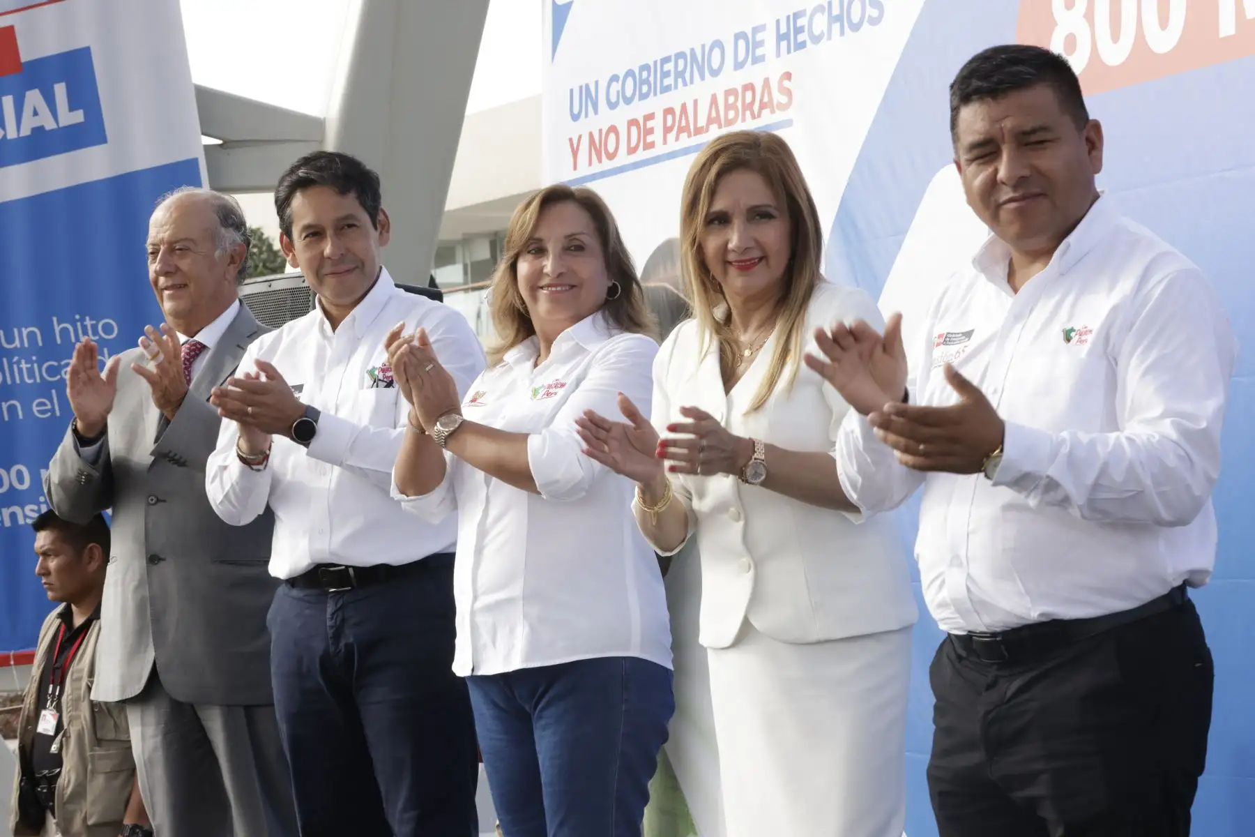 La presidenta Dina Boluarte participó en la ceremonia de incorporación del usuario 800 mil del Programa de Asistencia Solidaria Pensión 65.
Foto: ANDINA/Presidencia Perú
