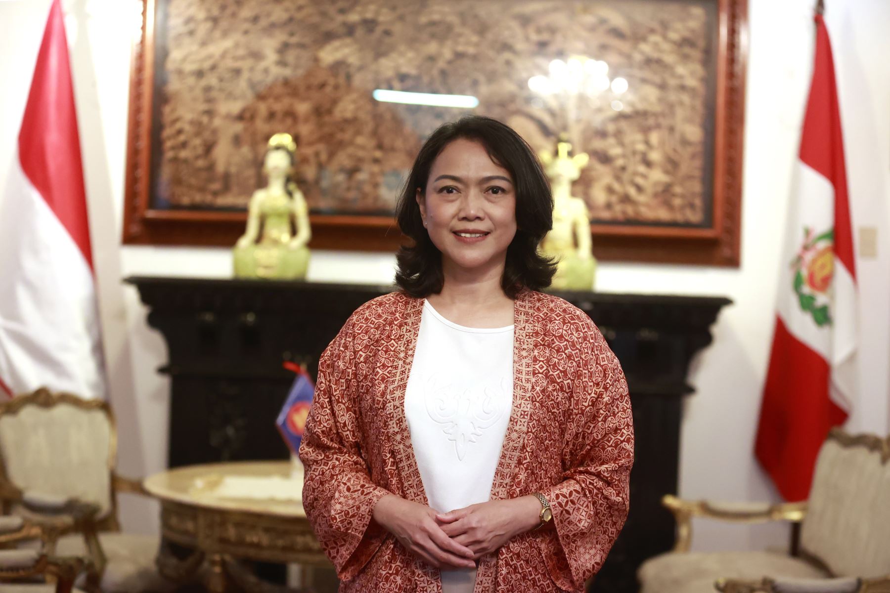 Directora de Asuntos de América II del Ministerio de Relaciones Exteriores de Indonesia, Ephiphania Riris Wusananingdyah. Foto: ANDINA/Vidal Tarqui.
