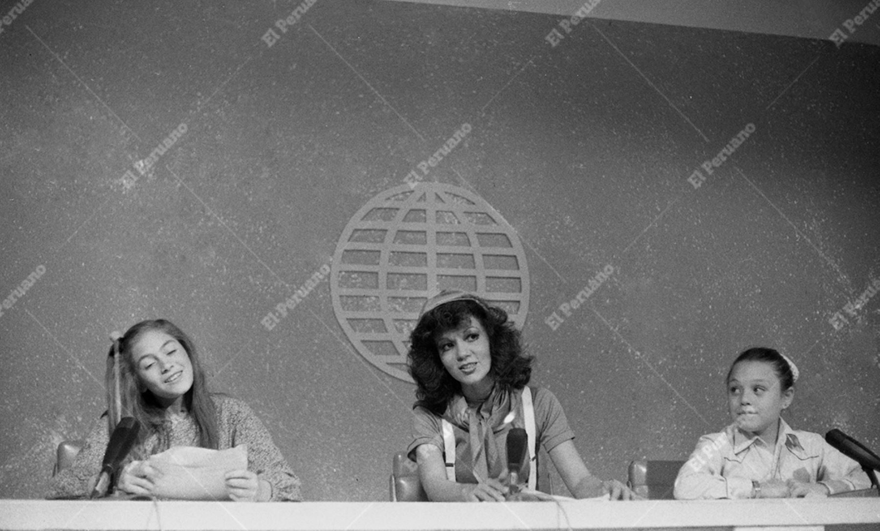 Lima - 7 setiembre 1981 / Programa infantil "Hola Yola" que conduce la animadora Yola Polastri en América Televisión.